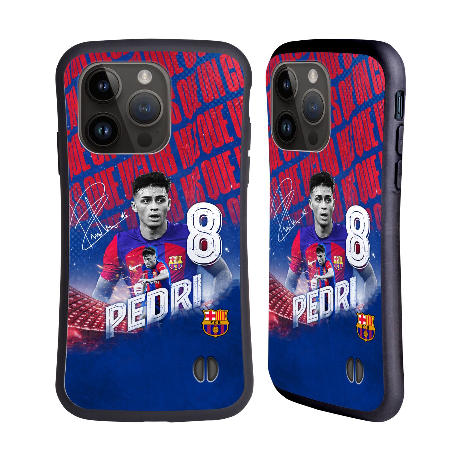 Odolný zadní obal pro mobil Apple iPhone 15 PRO - HEAD CASE - FC Barcelona - Pedri