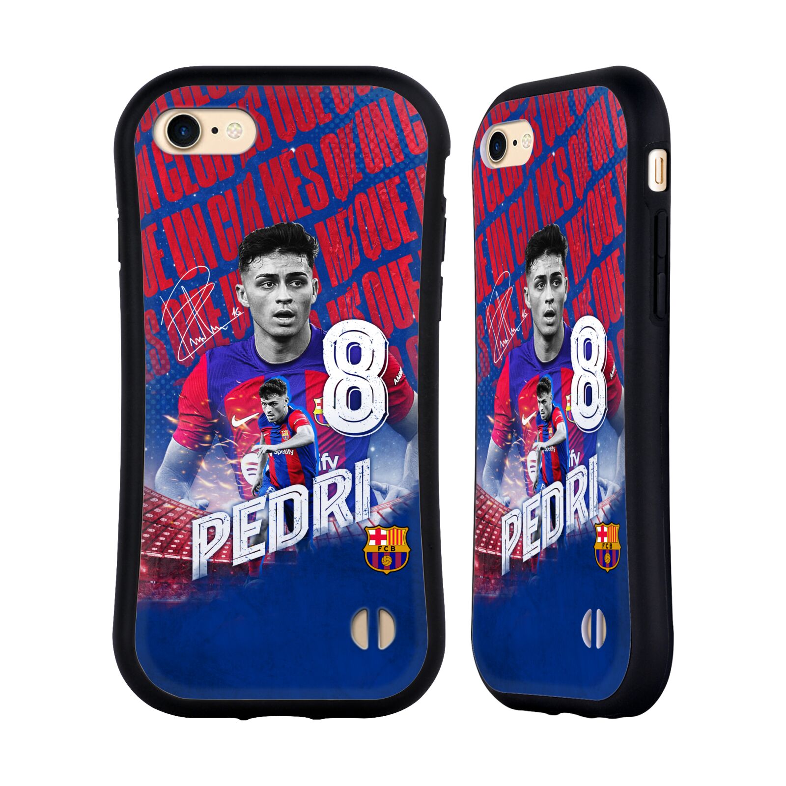 Odolný zadní obal pro mobil Apple Iphone 7/8/SE2020 - HEAD CASE - FC Barcelona - Pedri