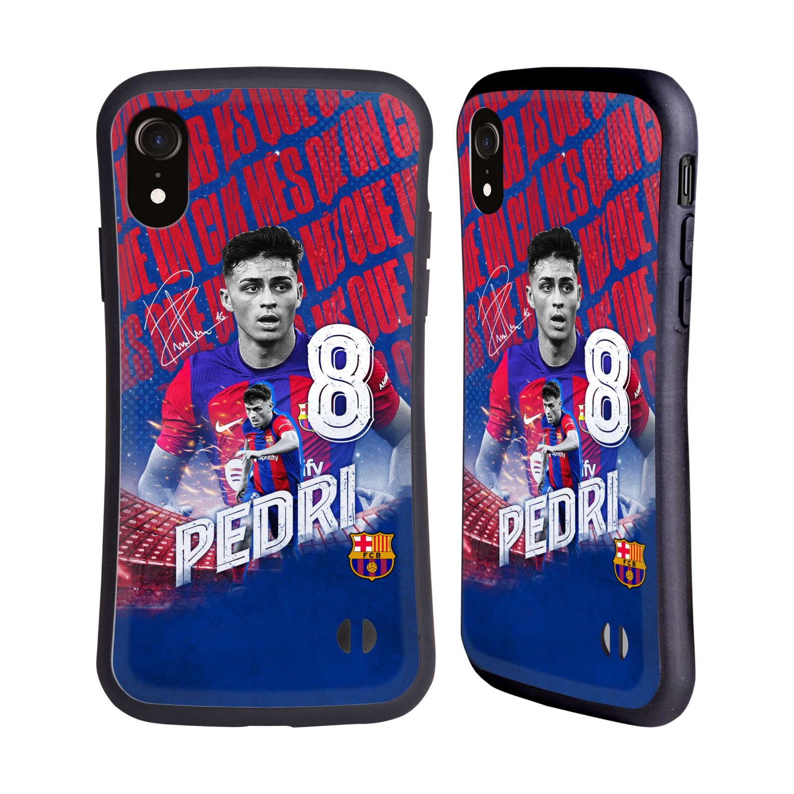 Odolný zadní obal pro mobil Apple Iphone XR - HEAD CASE - FC Barcelona - Pedri