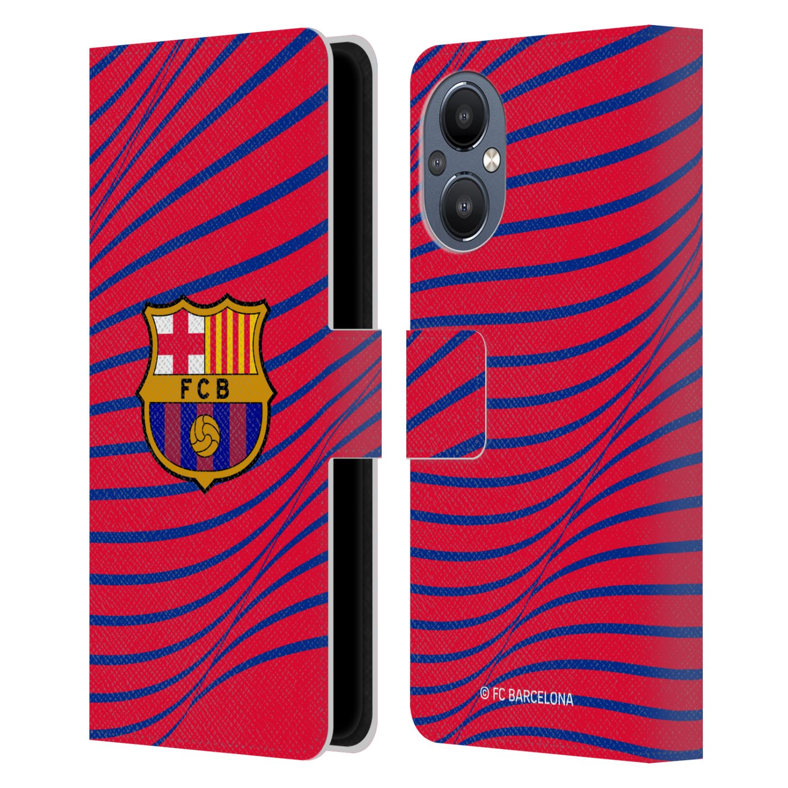 Pouzdro na mobil OnePlus Nord N20 5G - HEAD CASE - FC Barcelona - Grafická textura logo