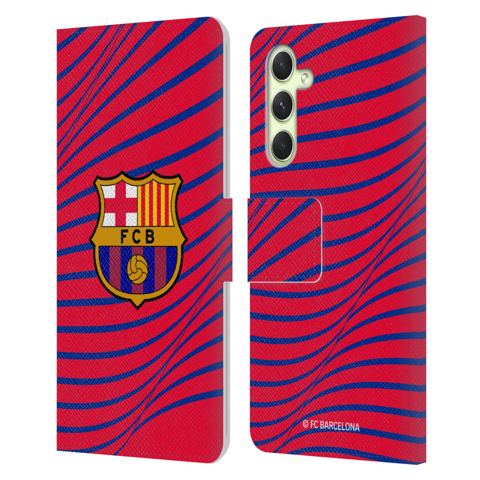 Pouzdro na mobil Samsung Galaxy A54 5G - HEAD CASE - FC Barcelona - Grafická textura logo