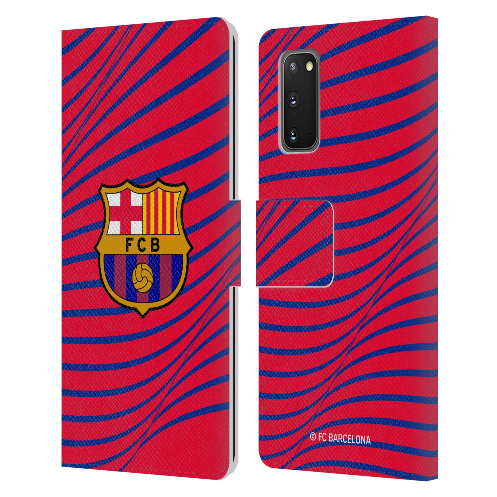 Pouzdro na mobil Samsung Galaxy S20 / S20 5G - HEAD CASE - FC Barcelona - Grafická textura logo