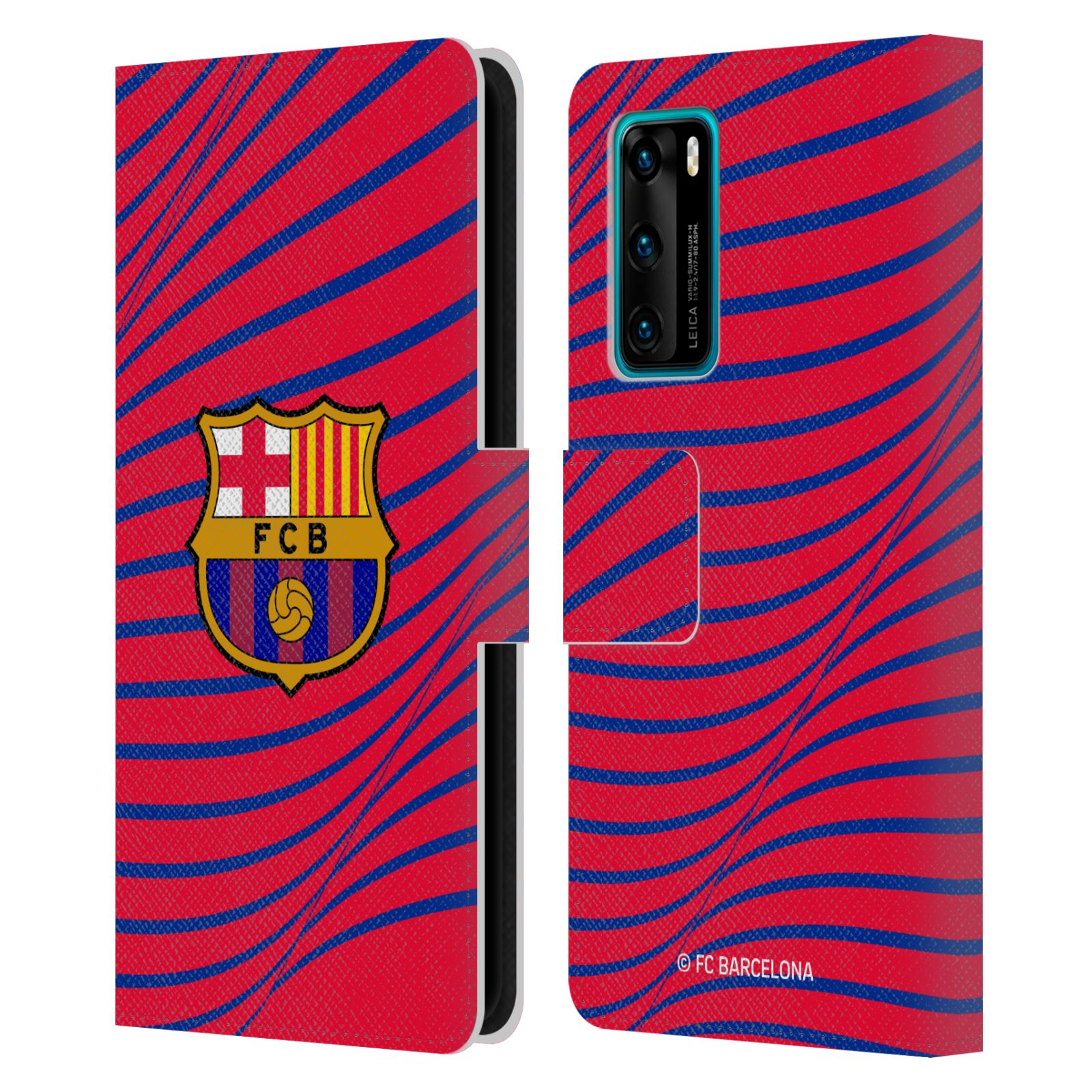 Pouzdro na mobil Huawei P40 - HEAD CASE - FC Barcelona - Grafická textura logo