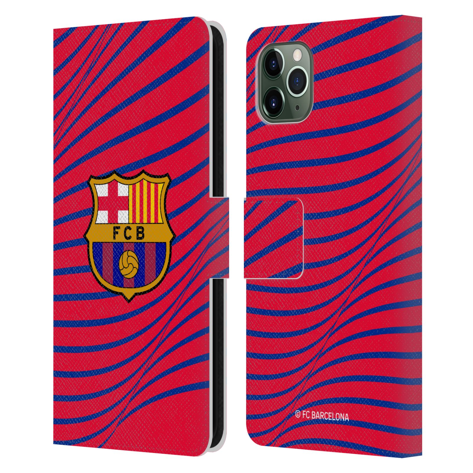 Pouzdro na mobil Apple Iphone 11 Pro Max - HEAD CASE - FC Barcelona - Grafická textura logo