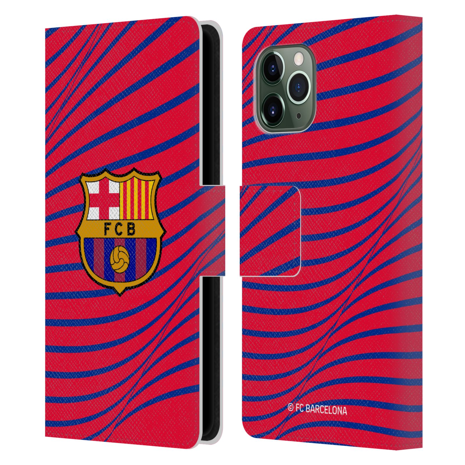 Pouzdro na mobil Apple Iphone 11 Pro - HEAD CASE - FC Barcelona - Grafická textura logo