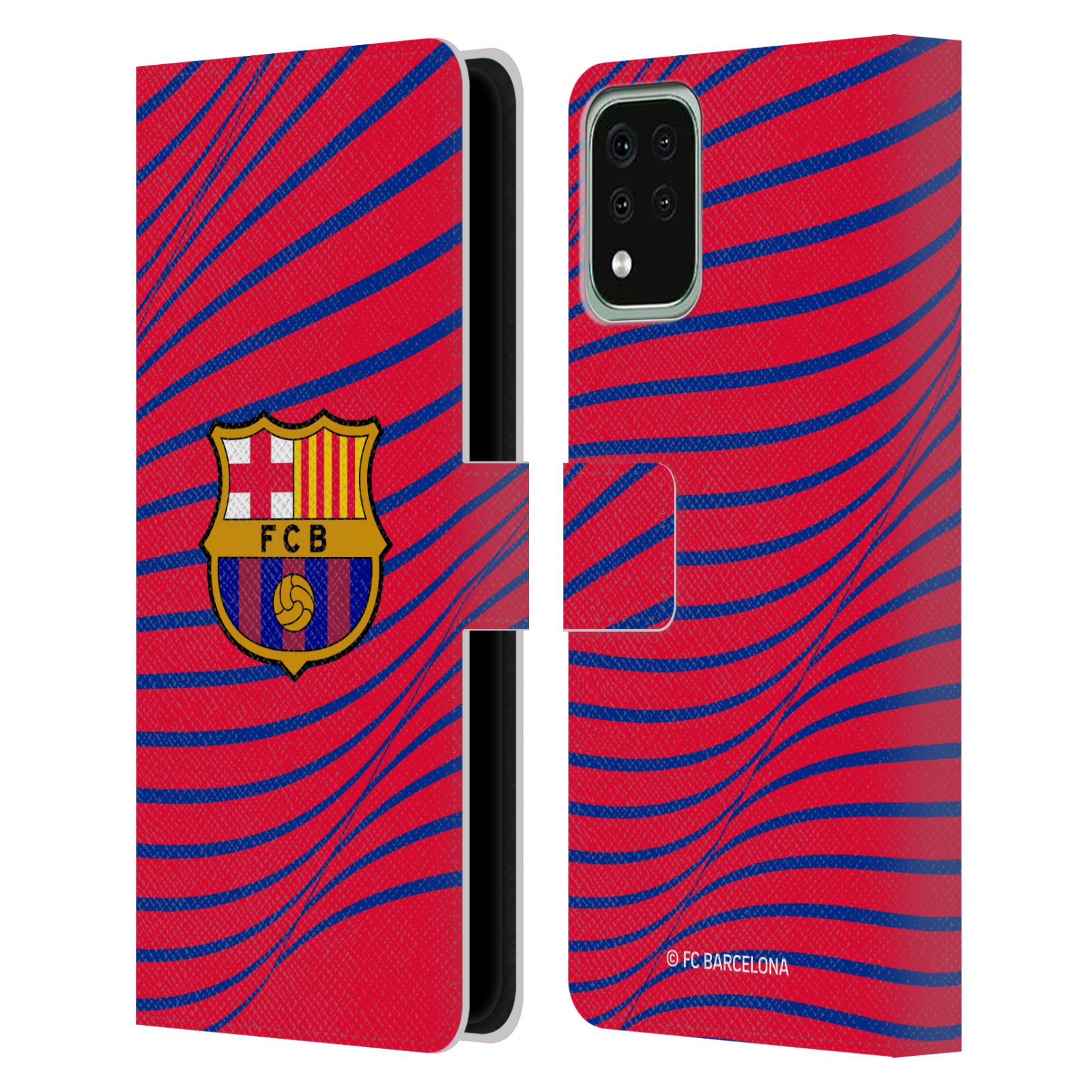 Pouzdro na mobil LG K42 / K52 / K62 - HEAD CASE - FC Barcelona - Grafická textura logo