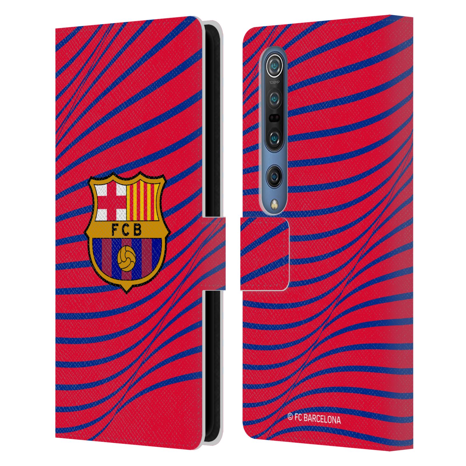 Pouzdro na mobil Xiaomi Mi 10 / Mi 10 Pro  - HEAD CASE - FC Barcelona - Grafická textura logo