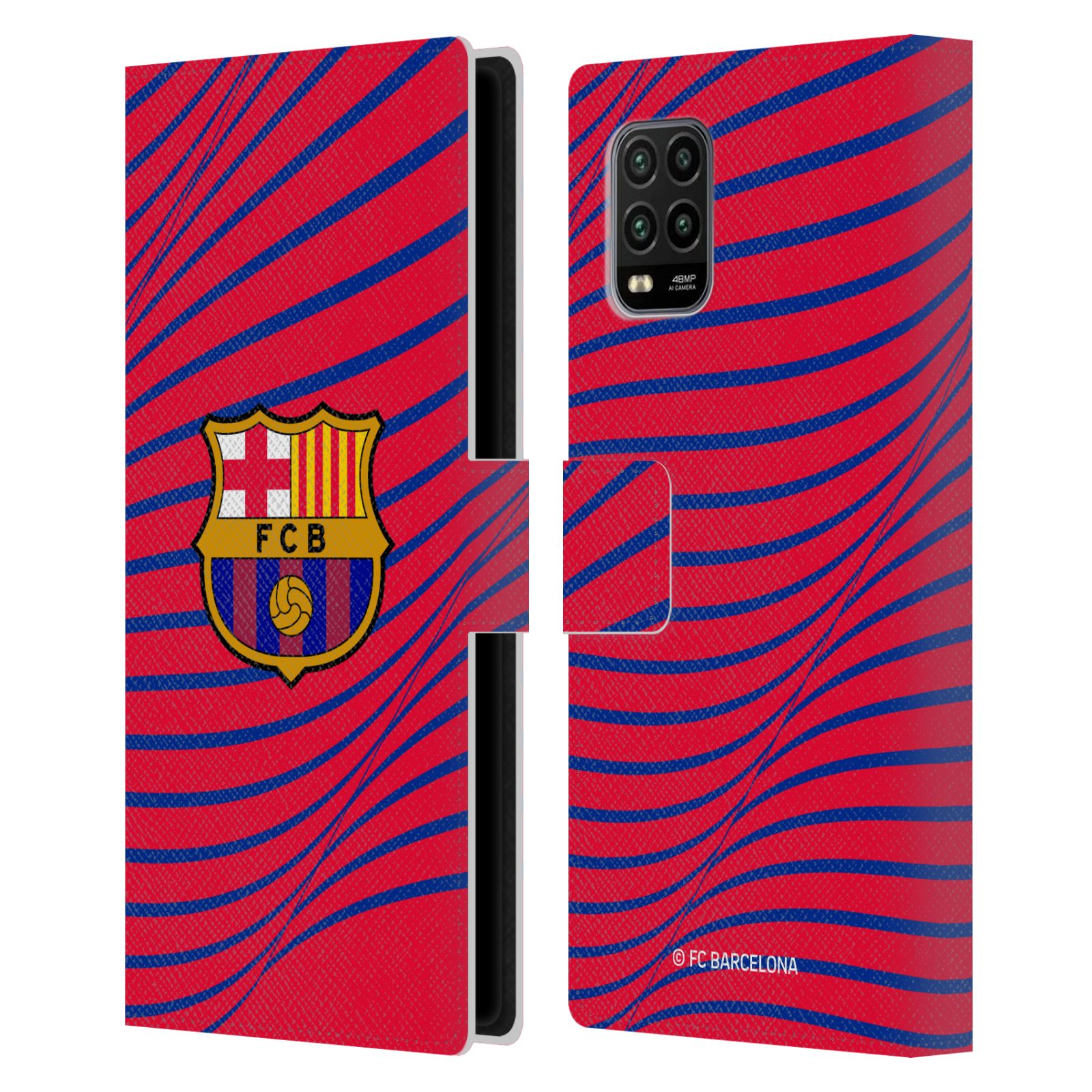 Pouzdro na mobil Xiaomi Mi 10 LITE  - HEAD CASE - FC Barcelona - Grafická textura logo