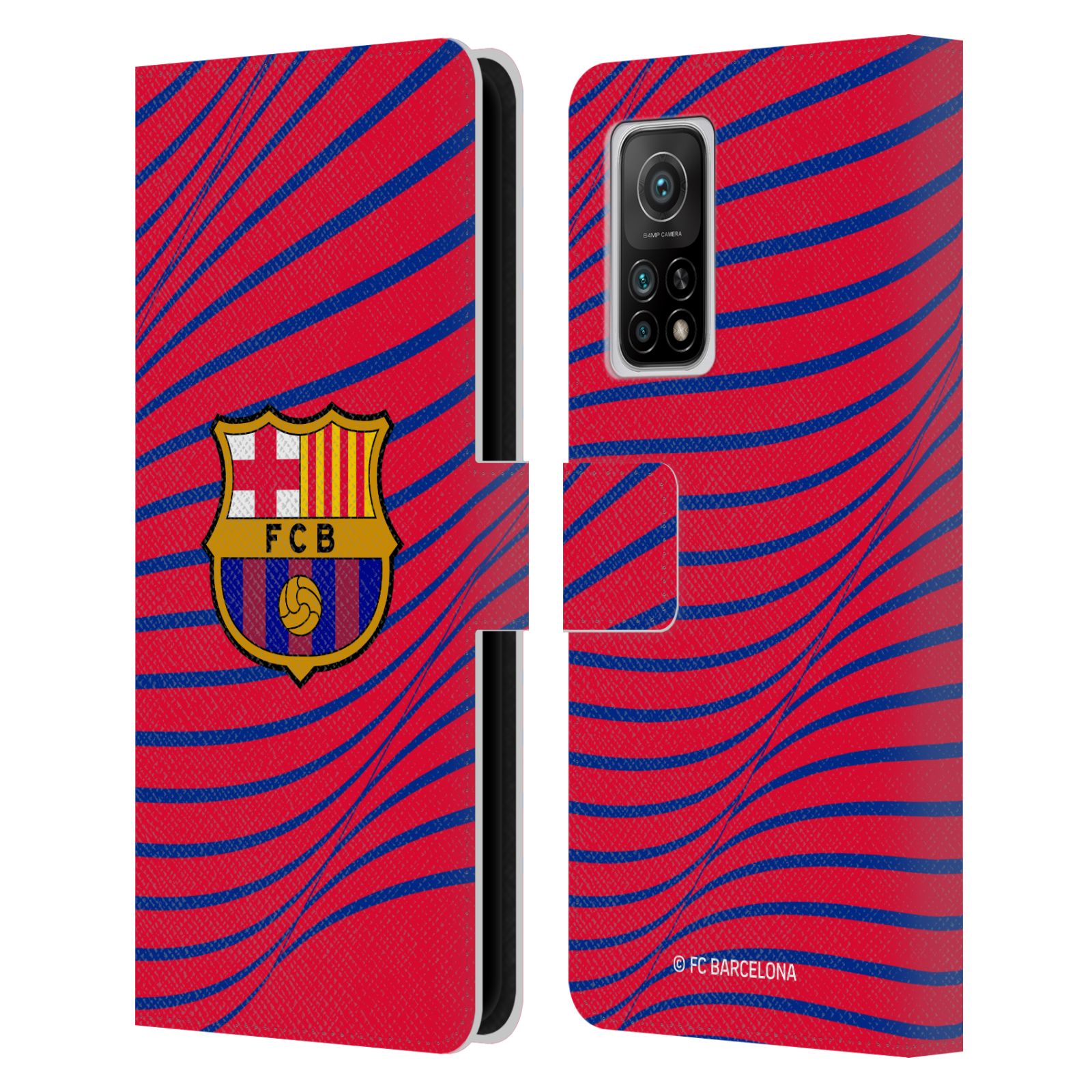 Pouzdro na mobil Xiaomi Mi 10T / Mi 10T PRO - HEAD CASE - FC Barcelona - Grafická textura logo