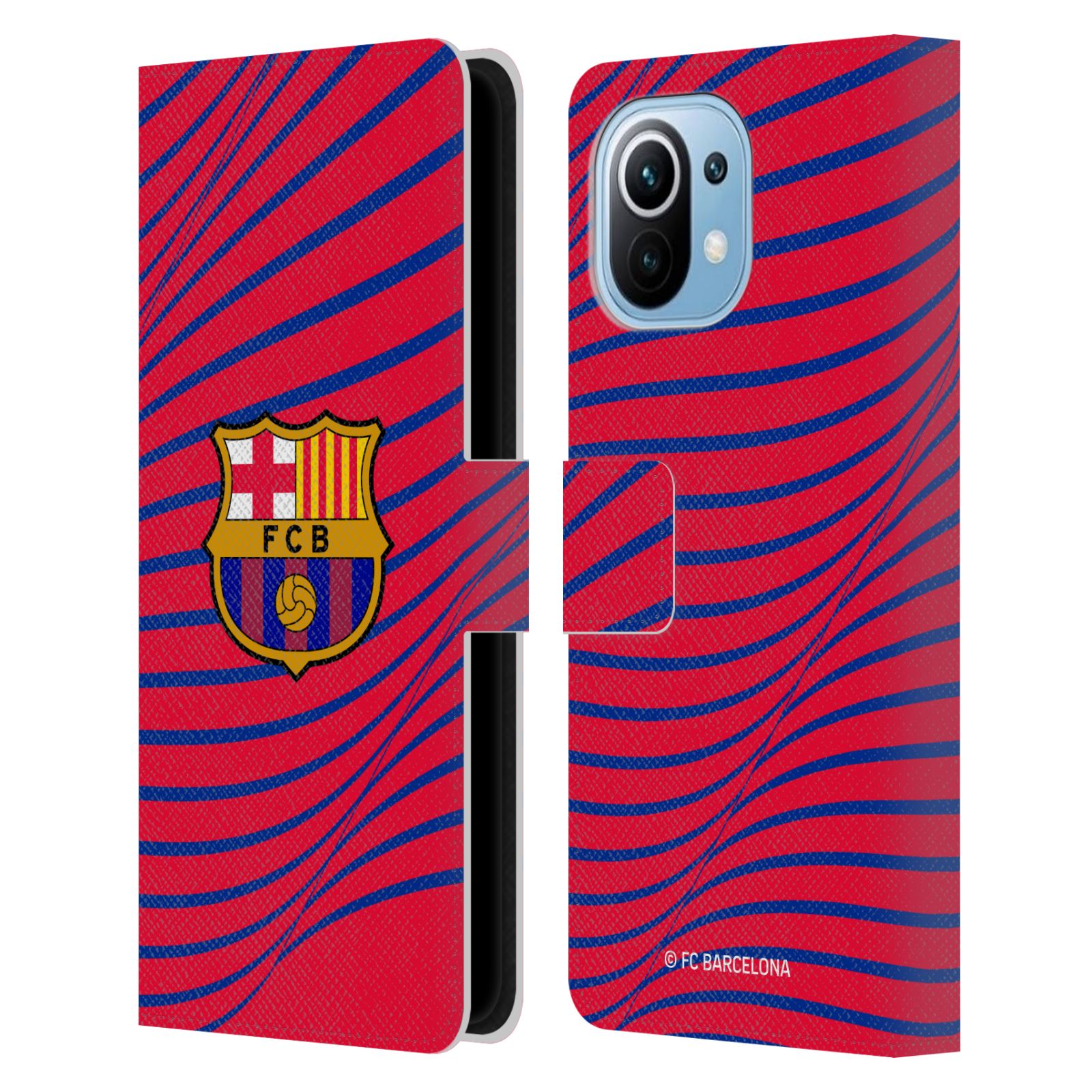 Pouzdro na mobil Xiaomi Mi 11 - HEAD CASE - FC Barcelona - Grafická textura logo