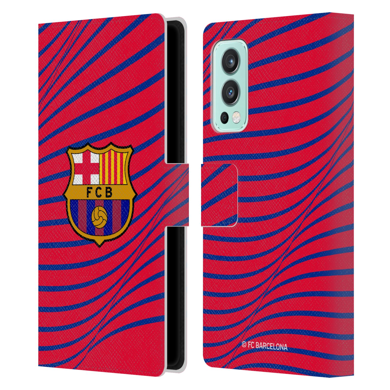 Pouzdro na mobil OnePlus Nord 2 5G - HEAD CASE - FC Barcelona - Grafická textura logo