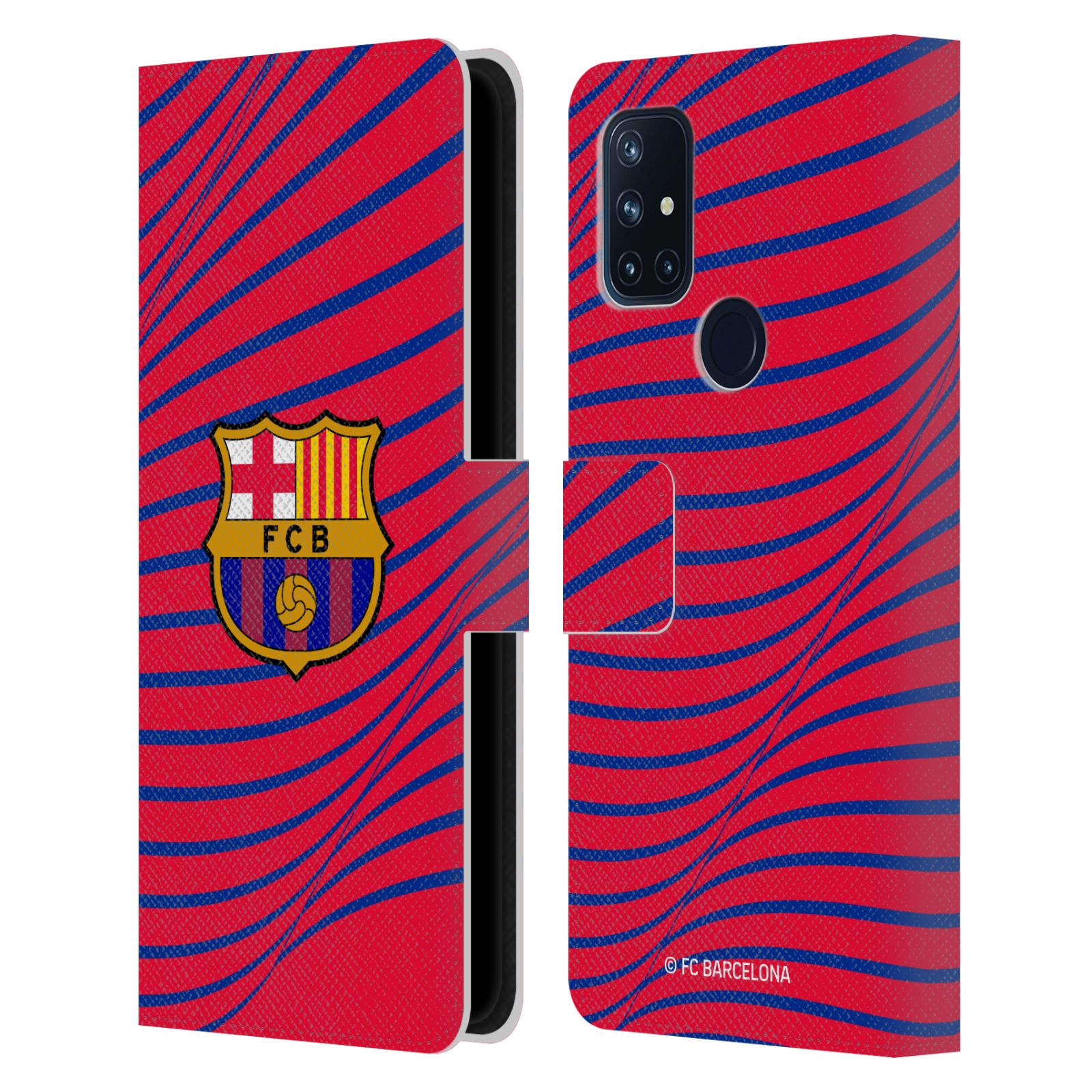 Pouzdro na mobil OnePlus Nord N10 5G - HEAD CASE - FC Barcelona - Grafická textura logo