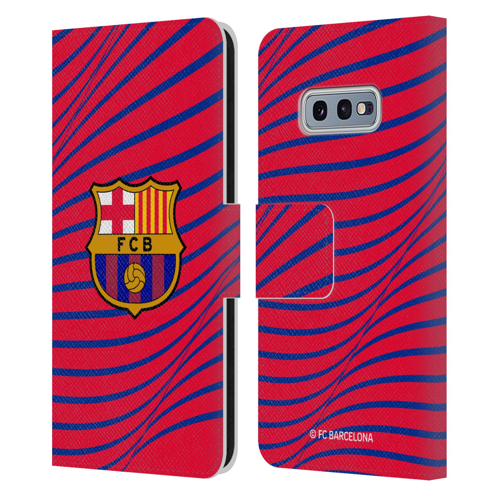Pouzdro na mobil Samsung Galaxy S10e  - HEAD CASE - FC Barcelona - Grafická textura logo