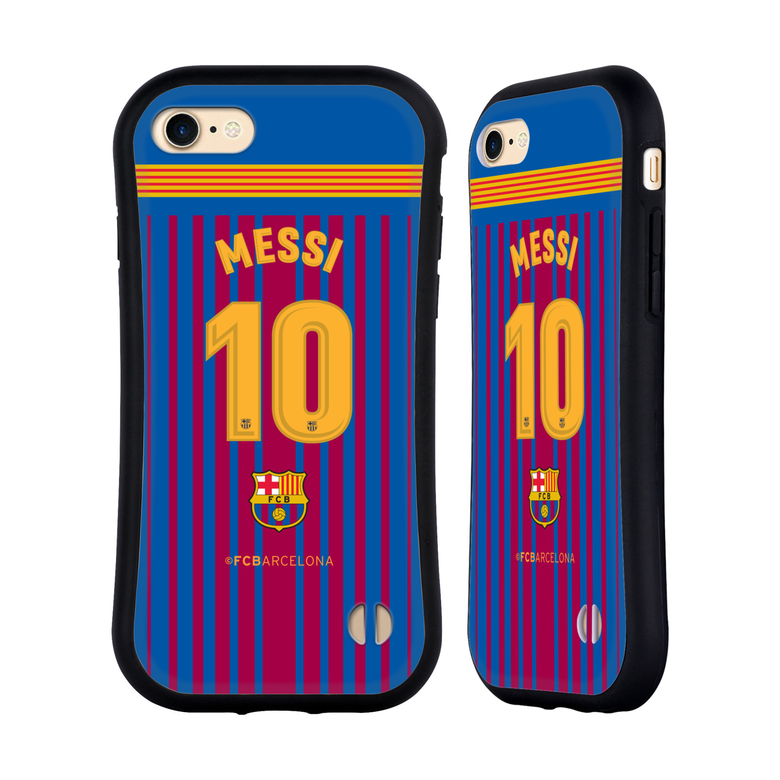 HEAD CASE odolný obal na mobil Apple Iphone 8 Fotbalový klub FC BARCELONA domací dres Messi