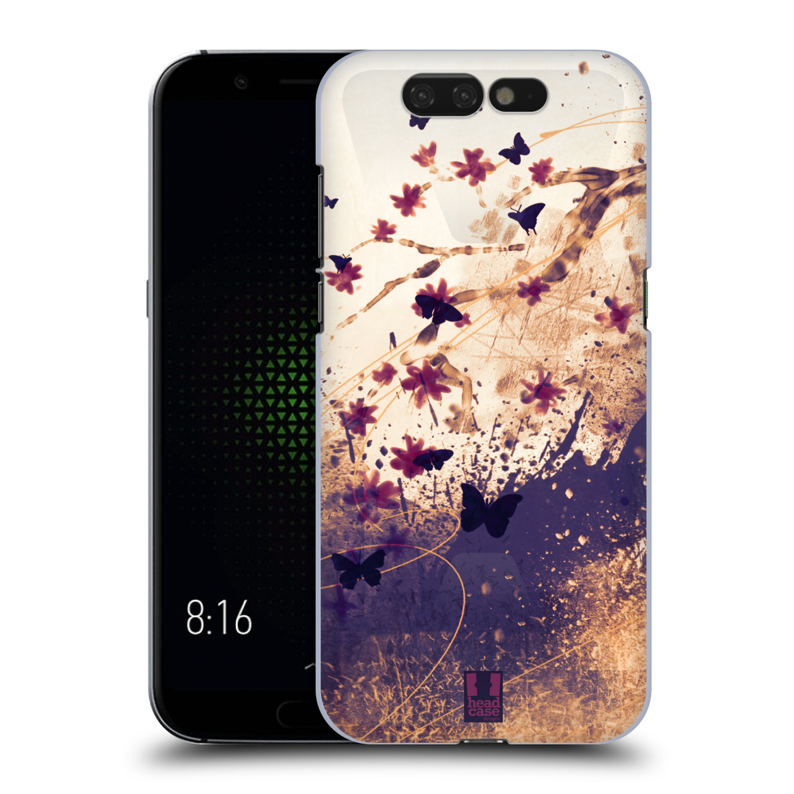Zadní obal pro mobil Xiaomi Black Shark - HEAD CASE - Barevné květy a motýlci