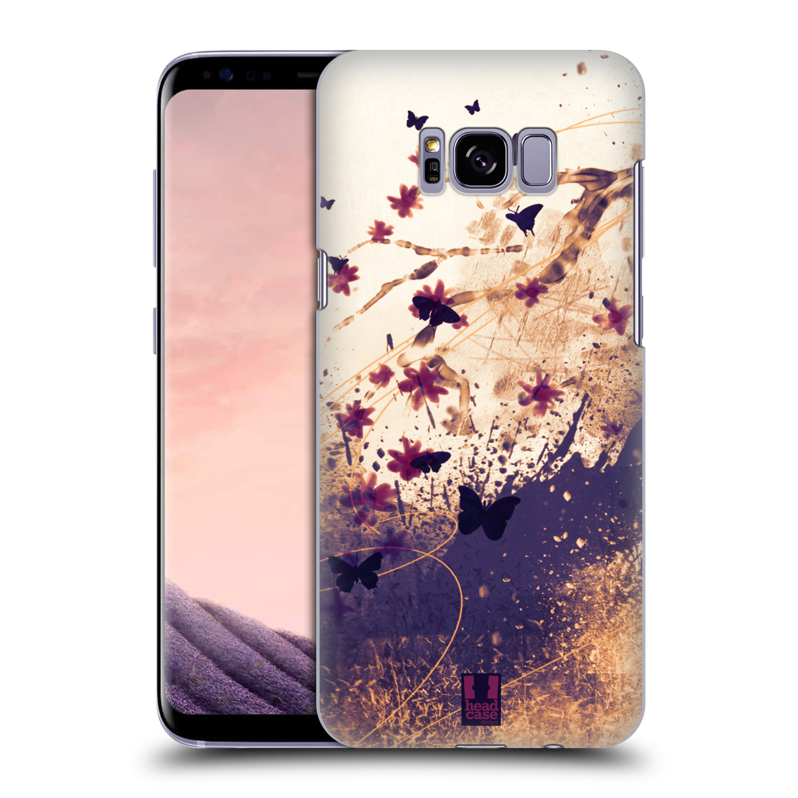 Zadní obal pro mobil Samsung Galaxy S8 PLUS - HEAD CASE - Barevné květy a motýlci