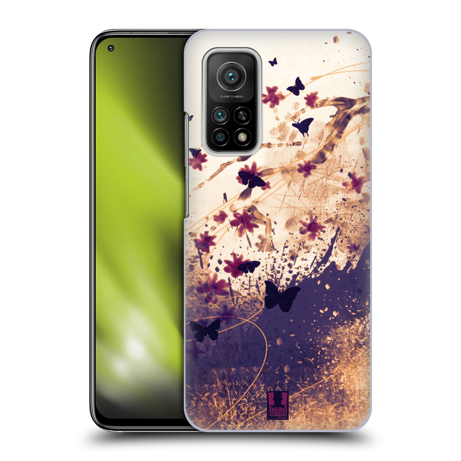 Zadní obal pro mobil Xiaomi Mi 10T / Mi 10T PRO - HEAD CASE - Barevné květy a motýlci