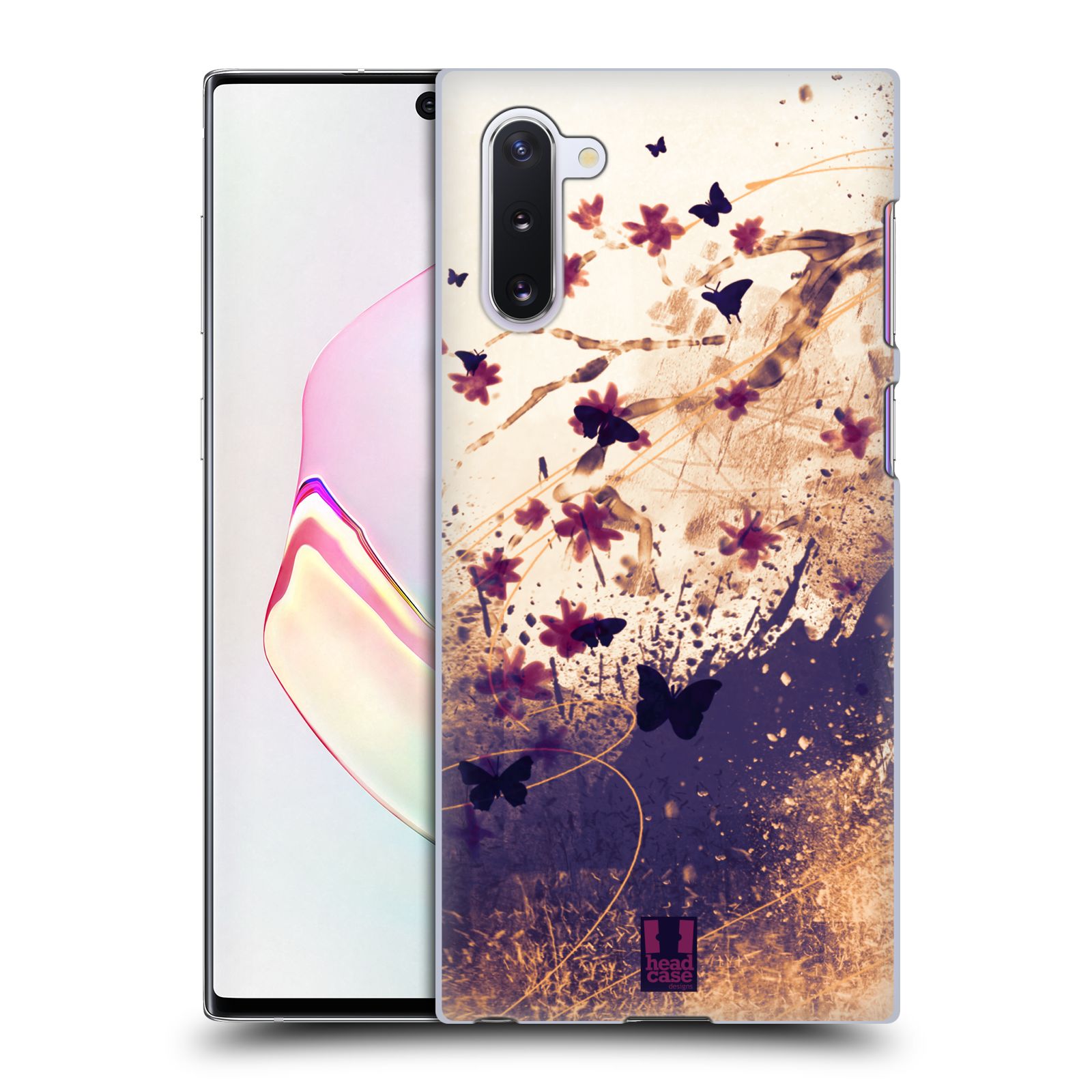 Zadní obal pro mobil Samsung Galaxy Note 10 / Note 10 5G - HEAD CASE - Barevné květy a motýlci