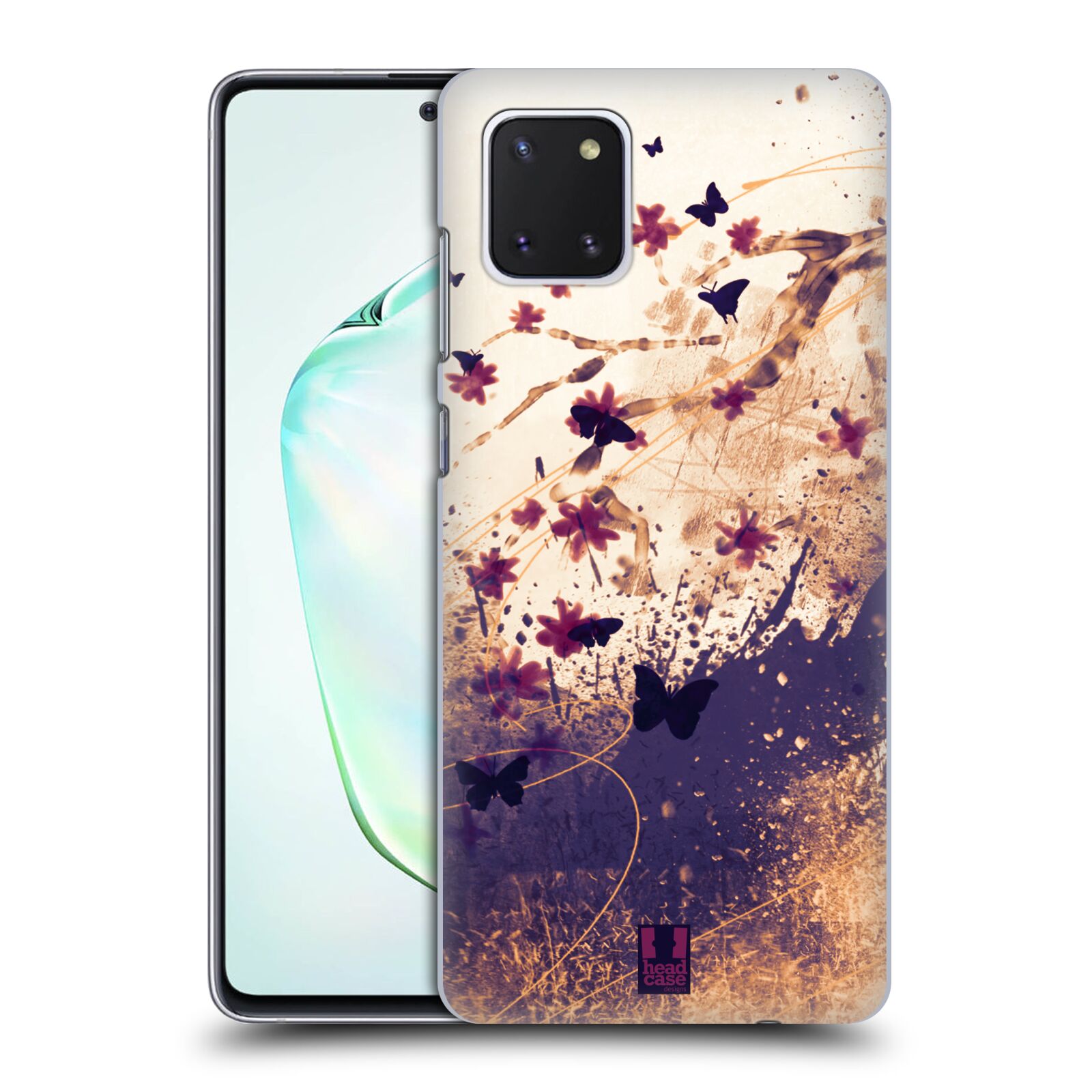 Zadní obal pro mobil Samsung Galaxy Note 10 Lite - HEAD CASE - Barevné květy a motýlci