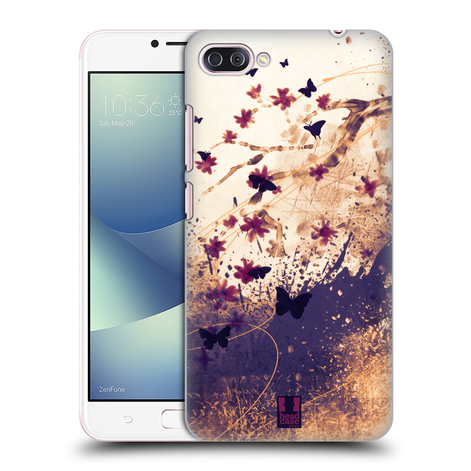Zadní obal pro mobil Asus Zenfone 4 MAX / 4 MAX PRO (ZC554KL) - HEAD CASE - Barevné květy a motýlci