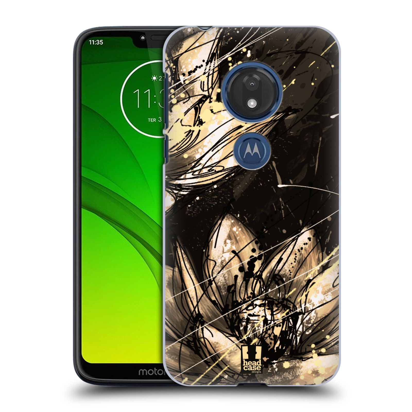 Pouzdro na mobil Motorola Moto G7 Play vzor Kreslené barevné květiny LOTOSOVÝ KVĚT