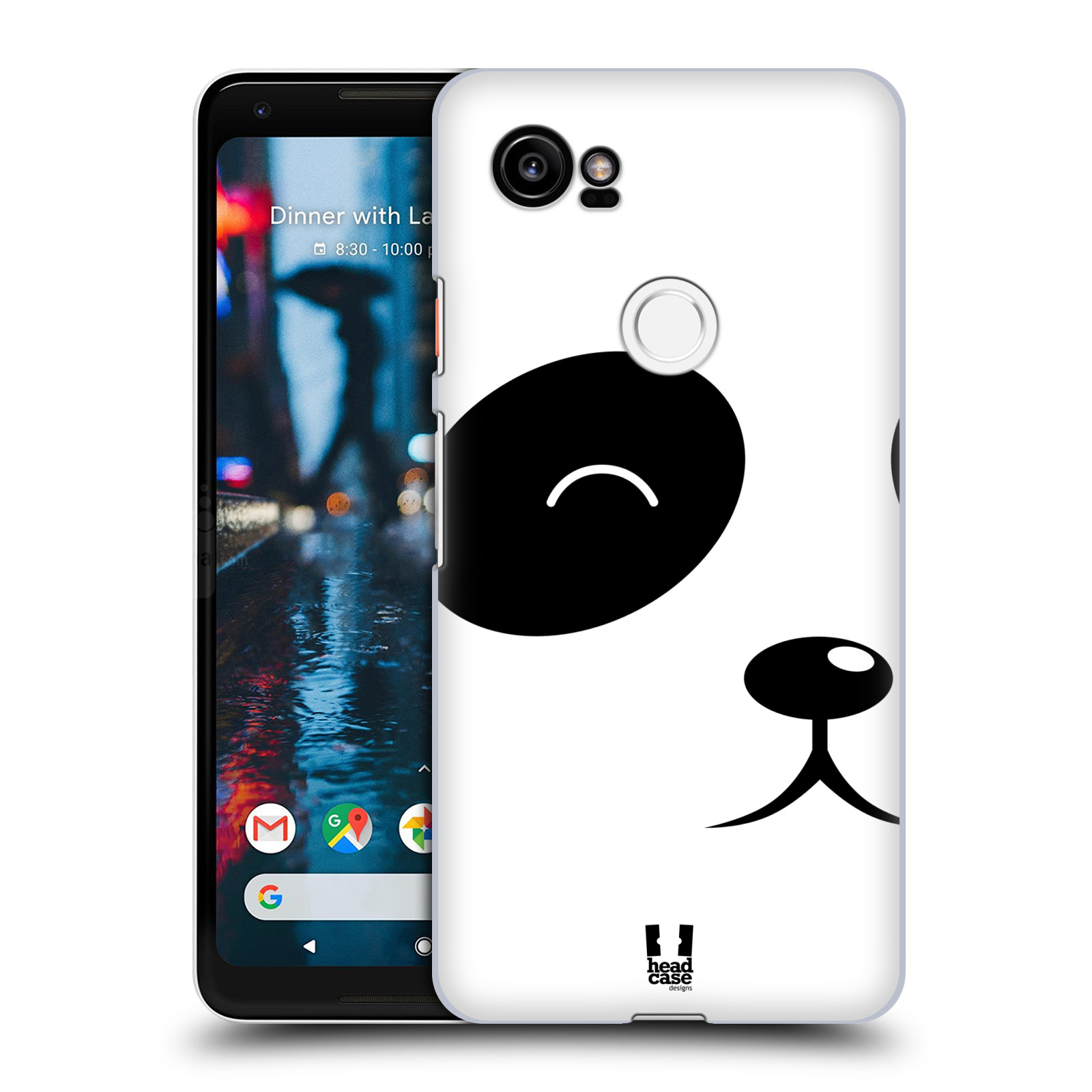 HEAD CASE plastový obal na mobil Google Pixel 2 XL vzor Celá tvář zvíře kreslený portrét medvídek panda