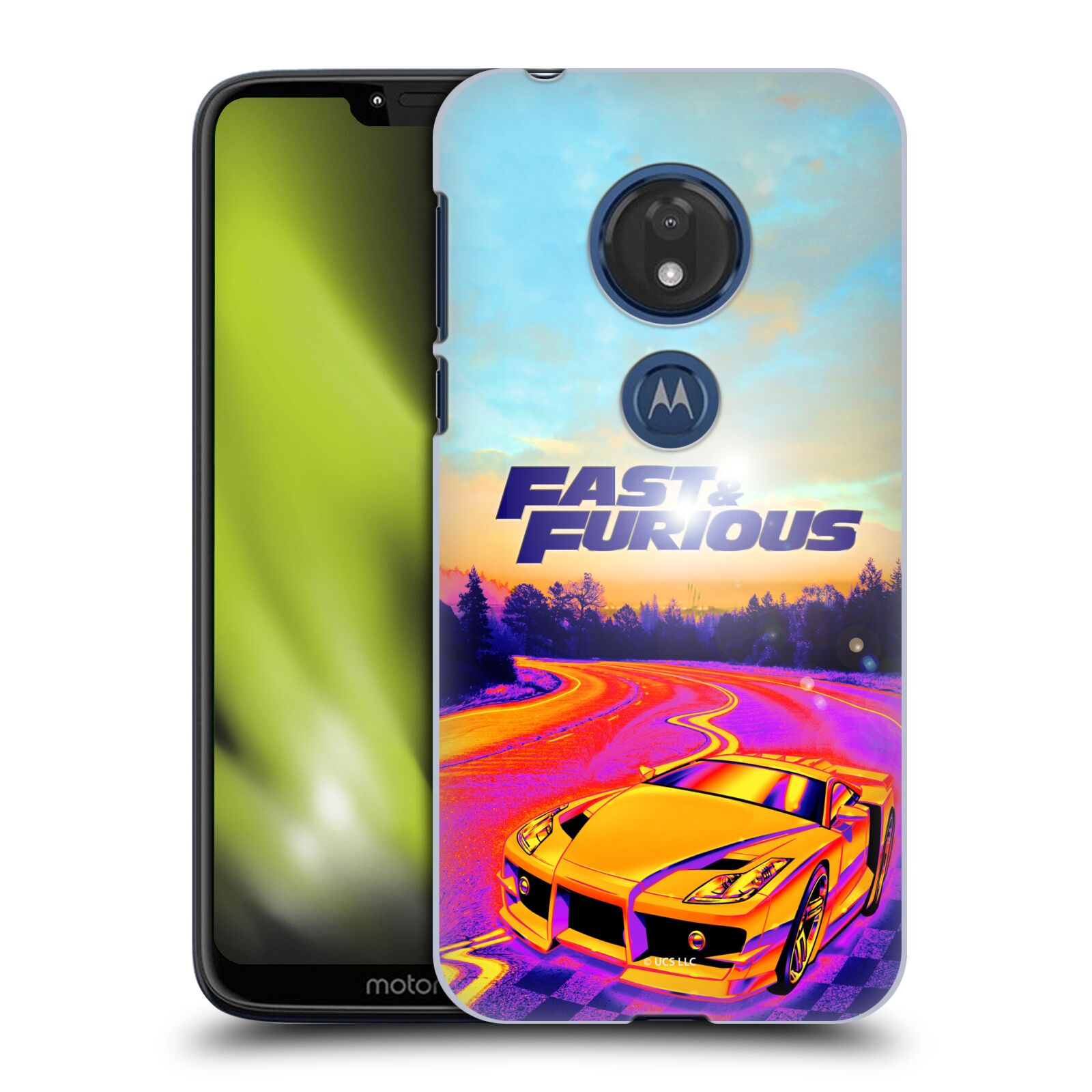Obal na mobil Motorola Moto G7 Play - HEAD CASE - Rychle a Zběsile - Barevné auto