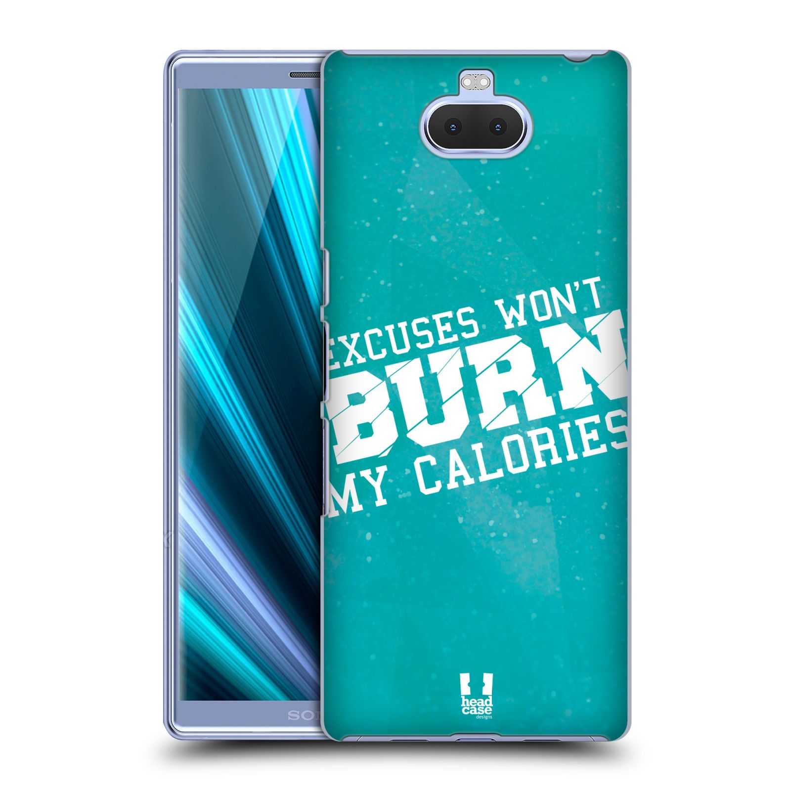 Pouzdro na mobil Sony Xperia 10 Plus - Head Case - Sportovní nápisy motivace modrá barva