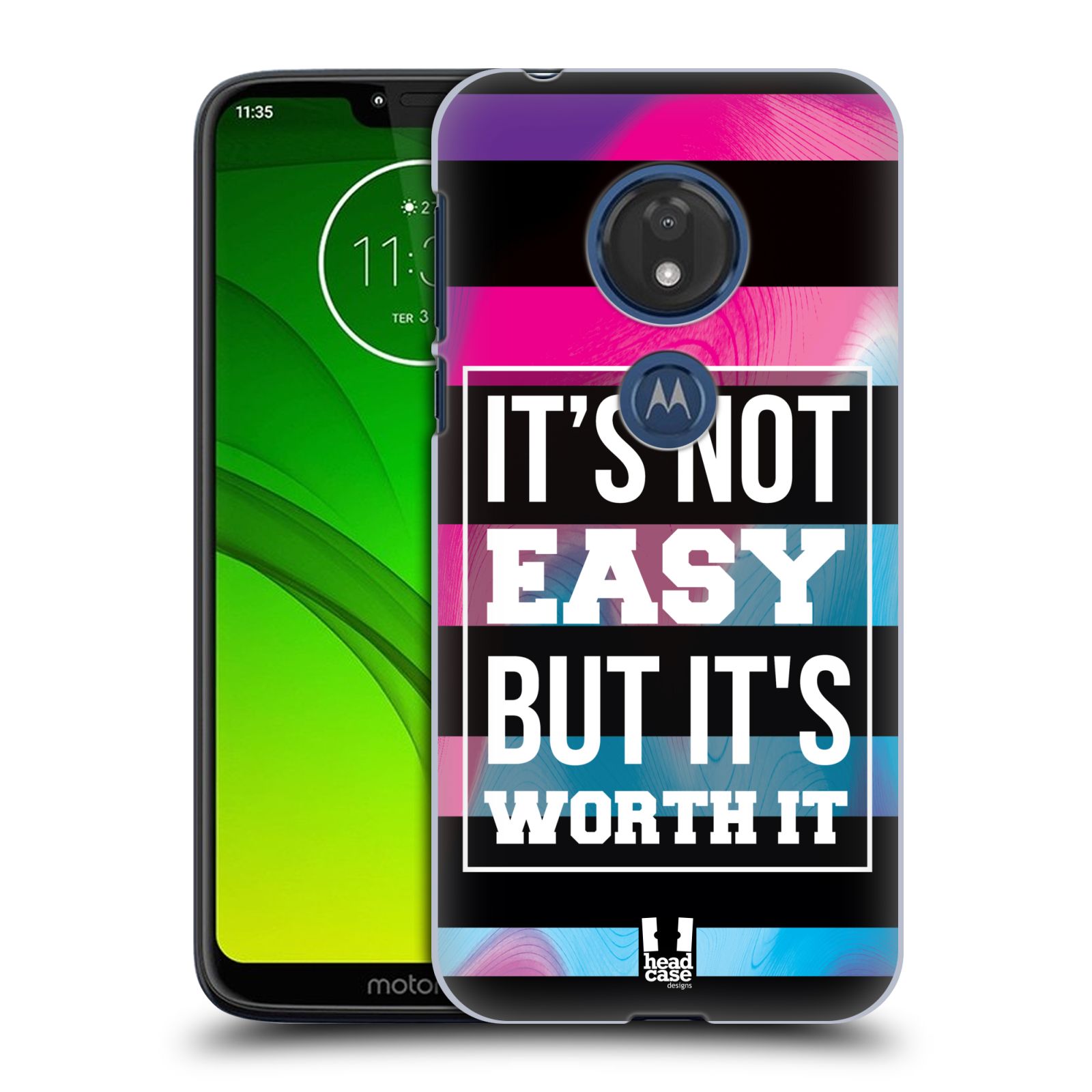 Pouzdro na mobil Motorola Moto G7 Play Sportovní nápisy Motivační nadpis BOJ