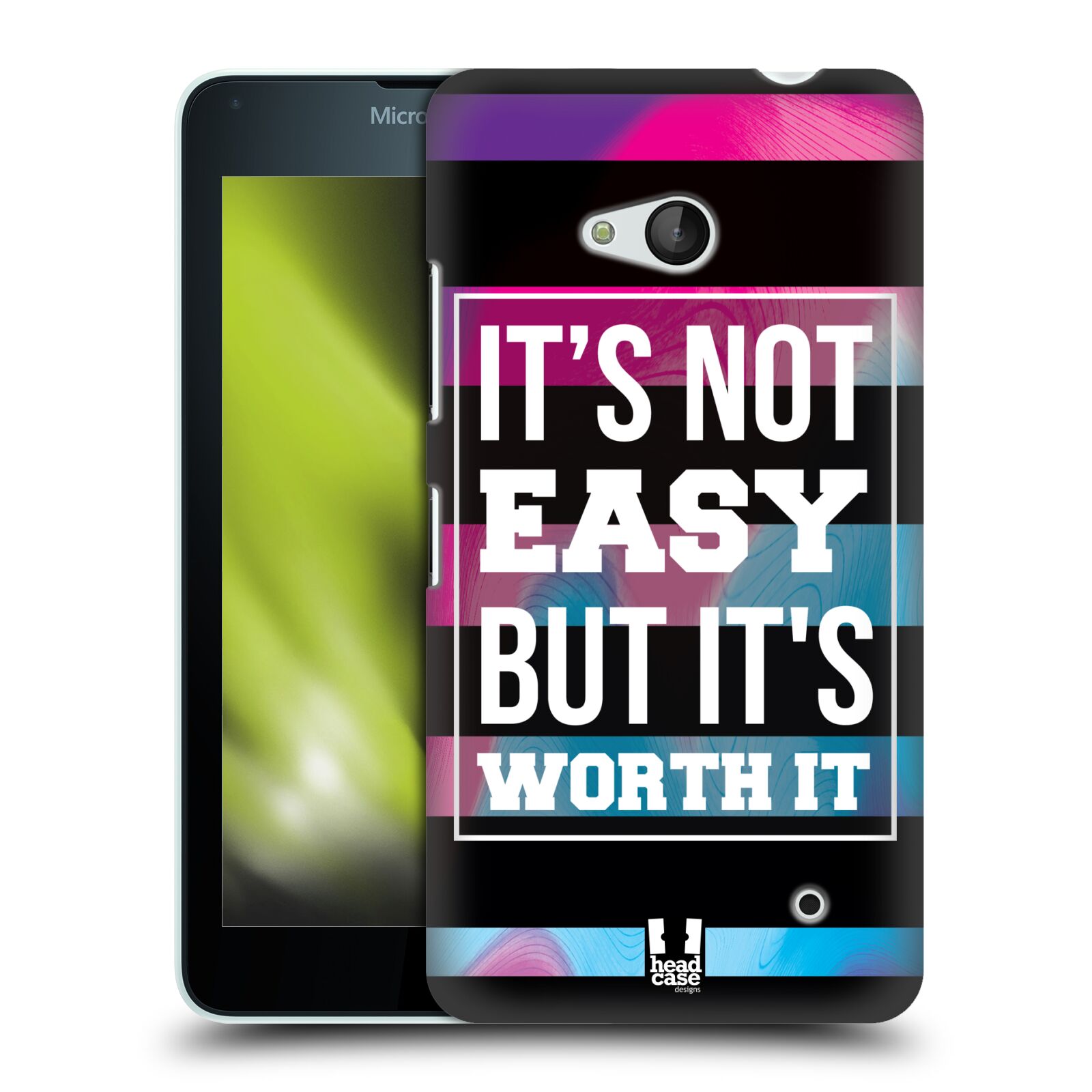 HEAD CASE plastový obal na mobil Nokia Lumia 640 Sportovní nápisy Motivační nadpis BOJ