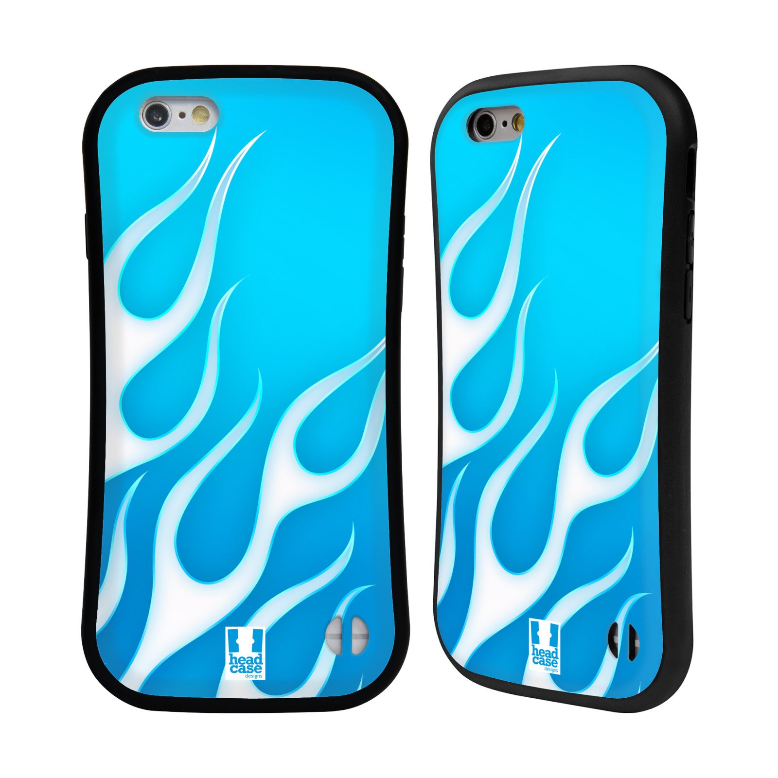 HEAD CASE DESIGNS FLAME DECALS HYBRID CASE FOR APPLE & SAMSUNG PHONES