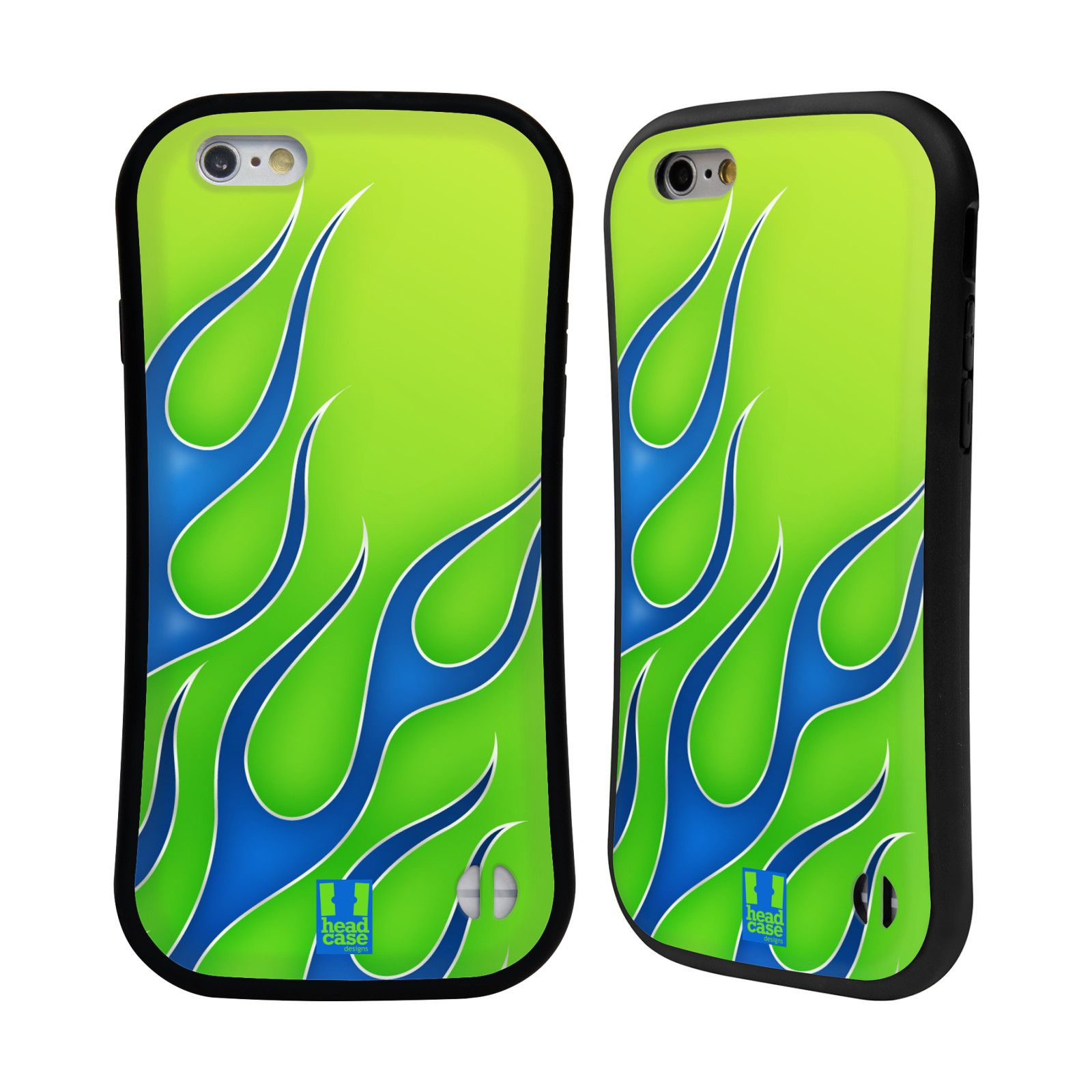 HEAD CASE DESIGNS FLAME DECALS HYBRID CASE FOR APPLE & SAMSUNG PHONES