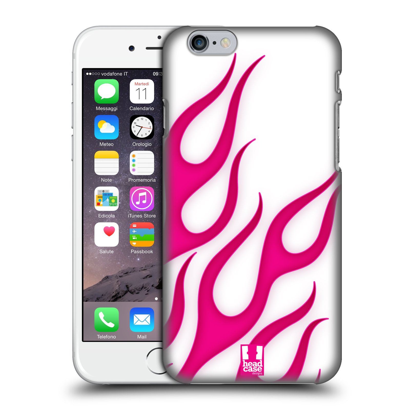 HEAD CASE DESIGNS FLAME DECALS HARD BACK CASE FOR APPLE iPHONE PHONES