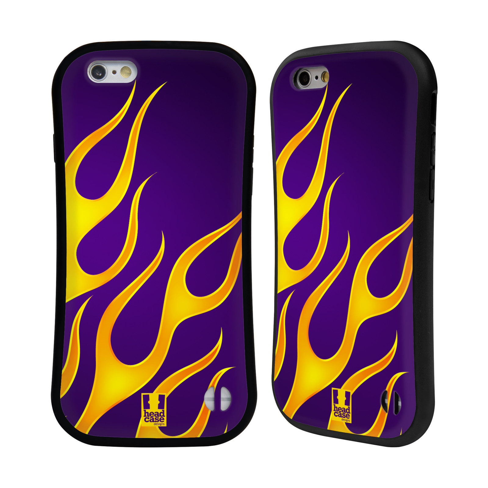 HEAD CASE DESIGNS FLAME DECALS HYBRID CASE FOR APPLE & SAMSUNG PHONES