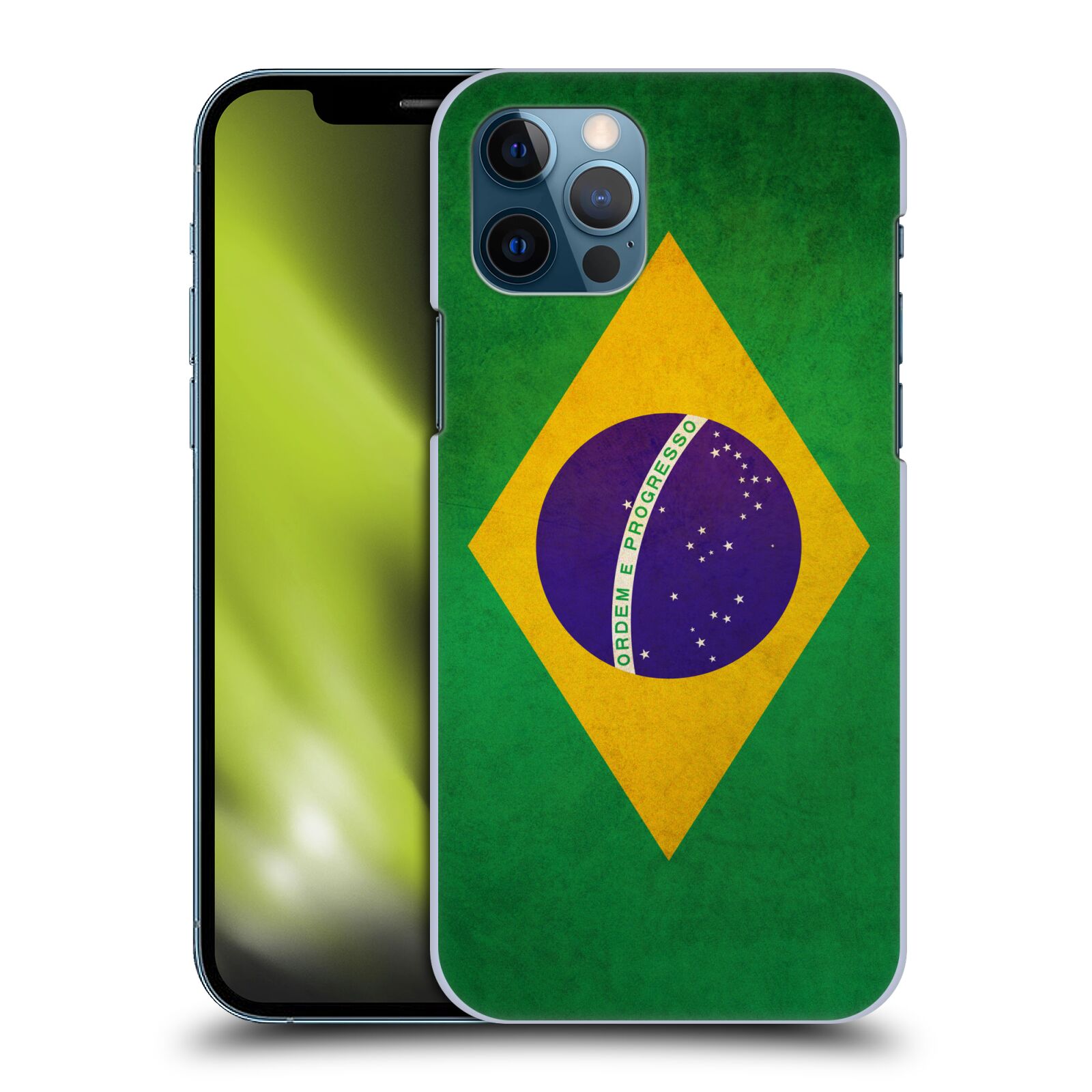 HEAD CASE plastový obal na mobil Apple Iphone 12 / Iphone 12 PRO vzor VINTAGE VLAJKY BRAZÍLIE