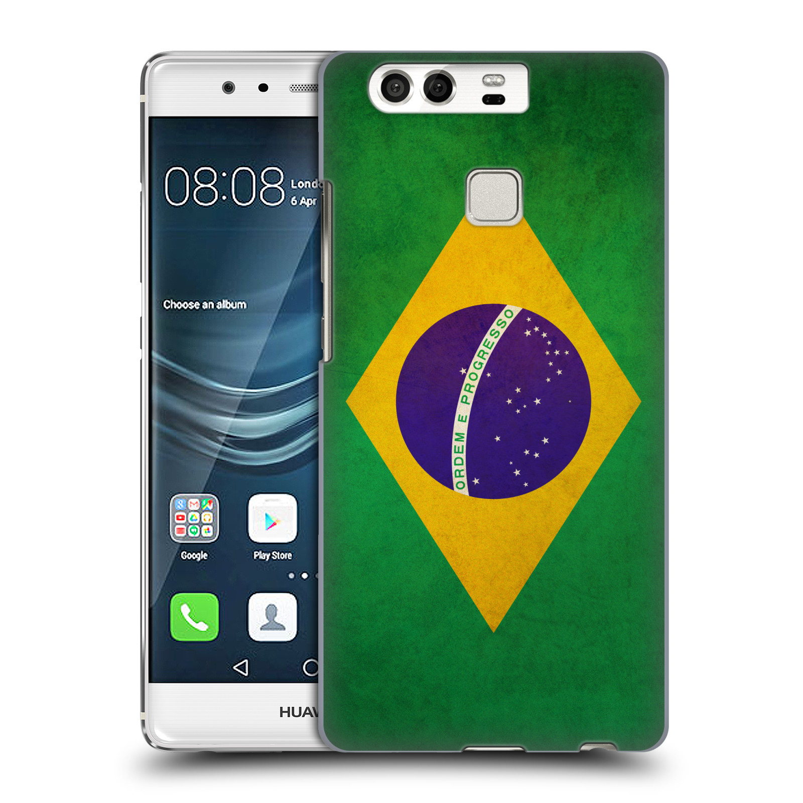 HEAD CASE plastový obal na mobil Huawei P9 / P9 DUAL SIM vzor VINTAGE VLAJKY BRAZÍLIE