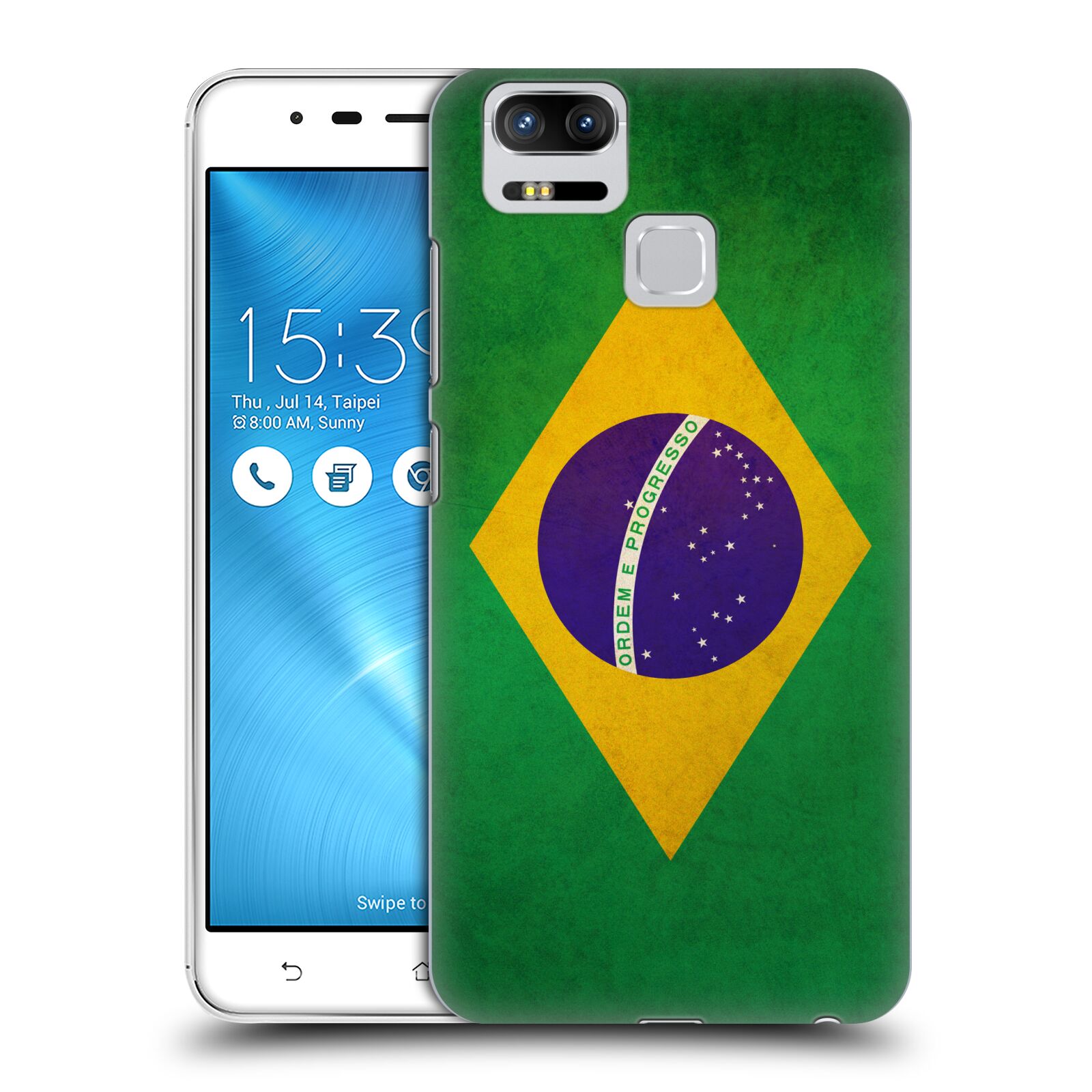 HEAD CASE plastový obal na mobil Asus Zenfone 3 Zoom ZE553KL vzor VINTAGE VLAJKY BRAZÍLIE