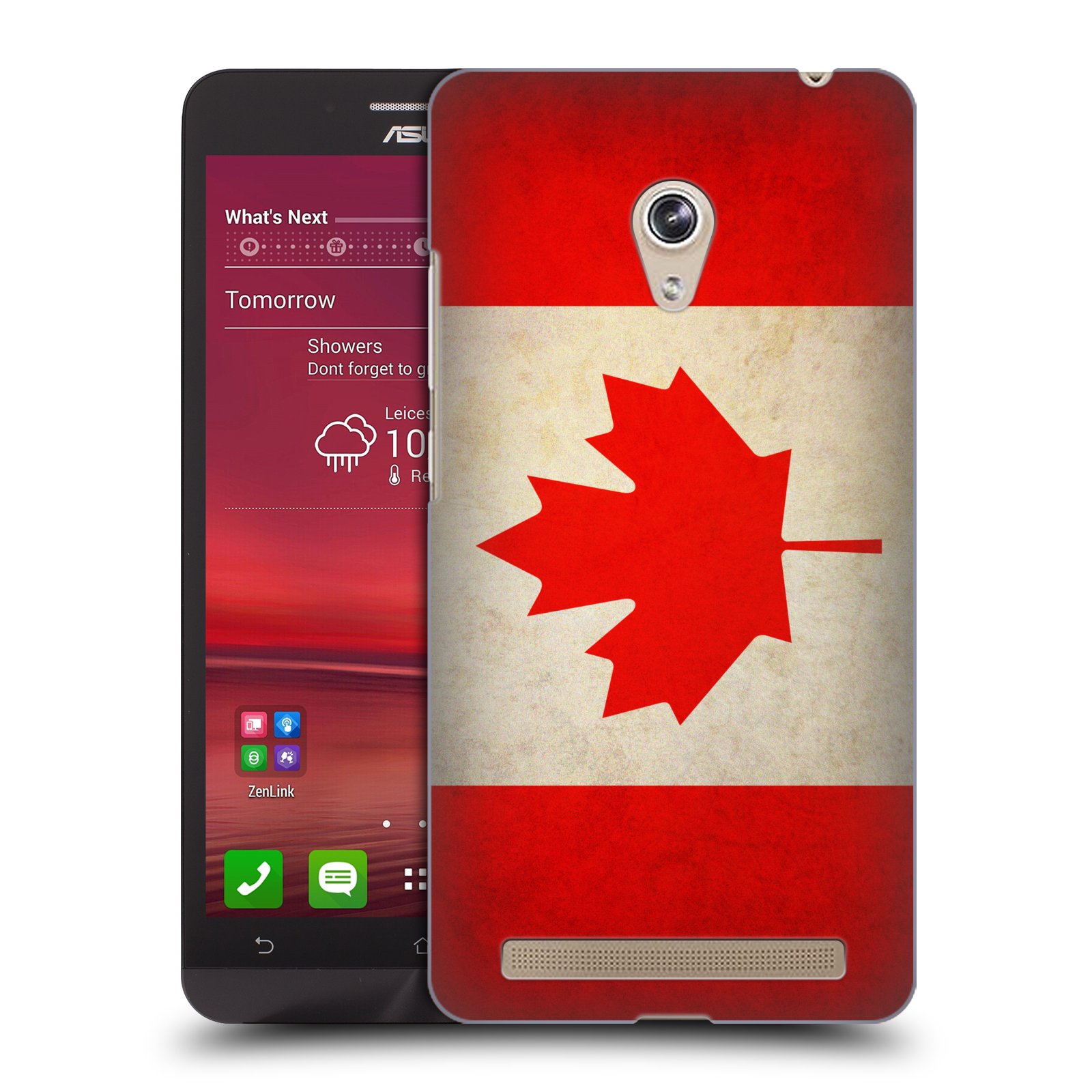 HEAD CASE plastový obal na mobil Asus Zenfone 6 vzor VINTAGE VLAJKY KANADA