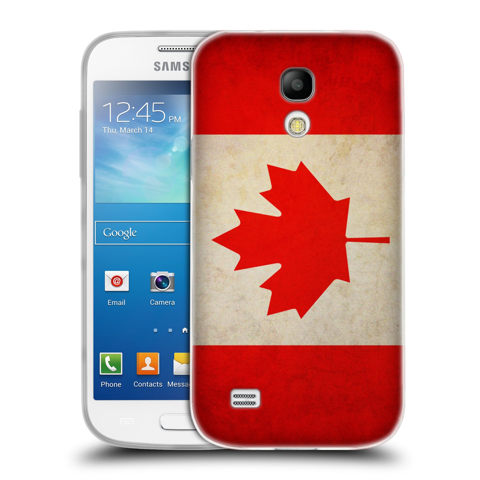 HEAD CASE silikonový obal na mobil Samsung Galaxy S4 MINI vzor VINTAGE VLAJKY KANADA
