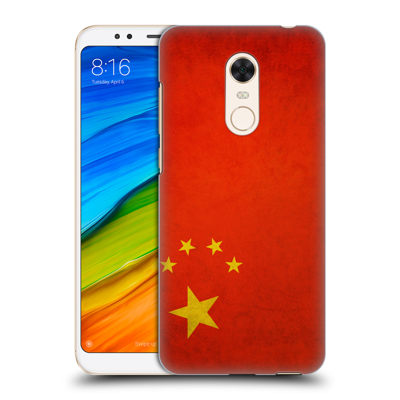 HEAD CASE plastový obal na mobil Xiaomi Redmi 5 PLUS vzor VINTAGE VLAJKY ČÍNA
