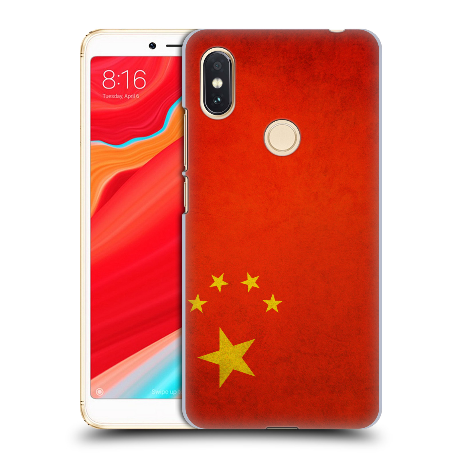 HEAD CASE plastový obal na mobil Xiaomi Redmi S2 vzor VINTAGE VLAJKY ČÍNA