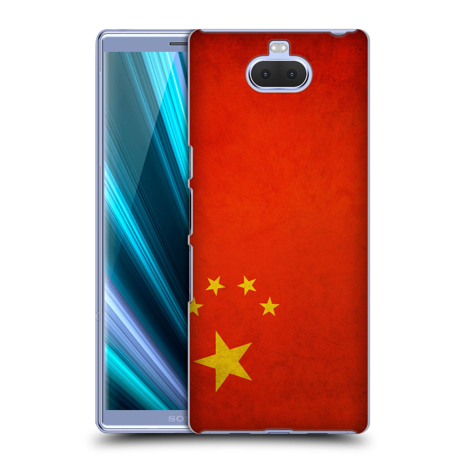 Pouzdro na mobil Sony Xperia 10 - Head Case - vzor VINTAGE VLAJKY ČÍNA