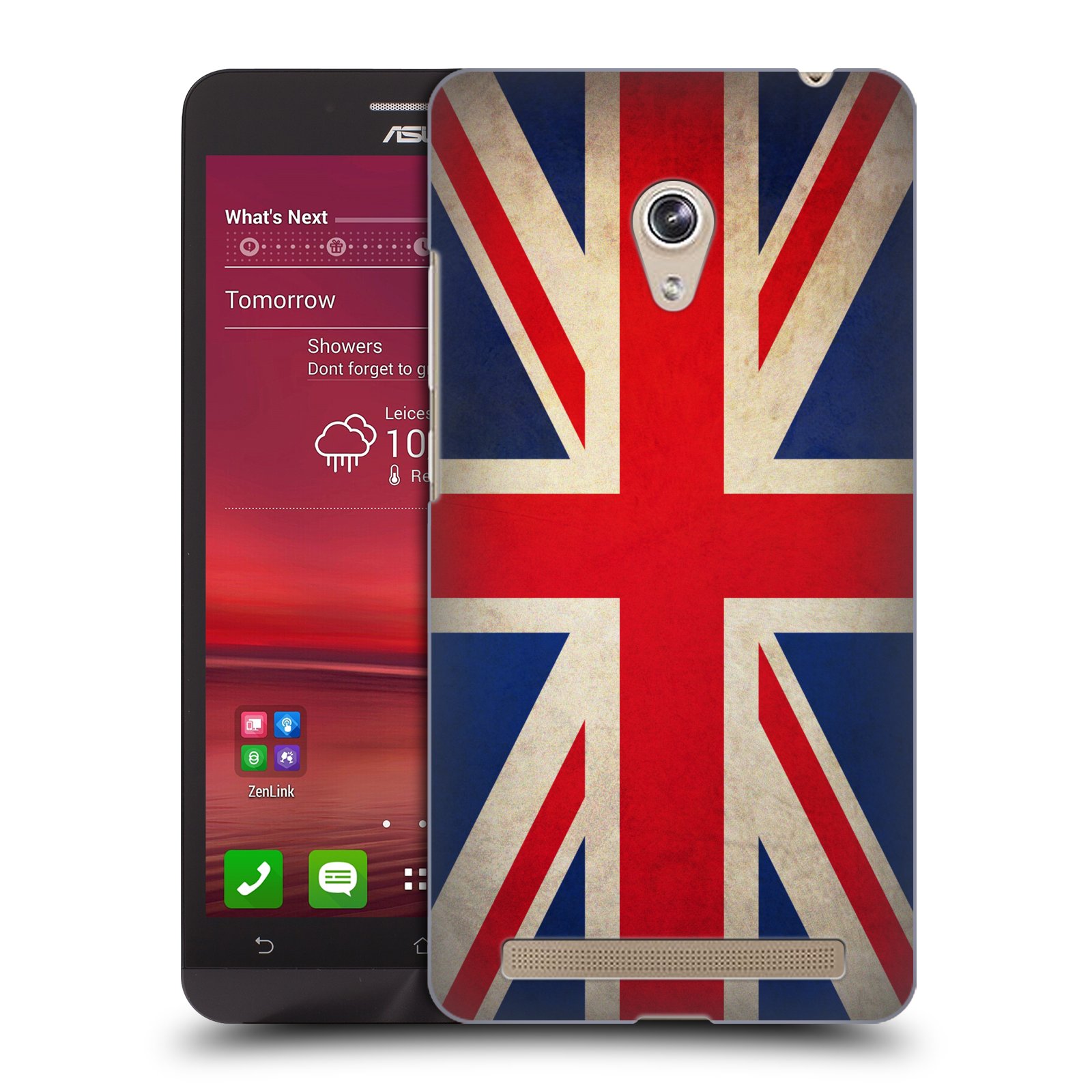 HEAD CASE plastový obal na mobil Asus Zenfone 6 vzor VINTAGE VLAJKY VELKÁ BRITÁNIE