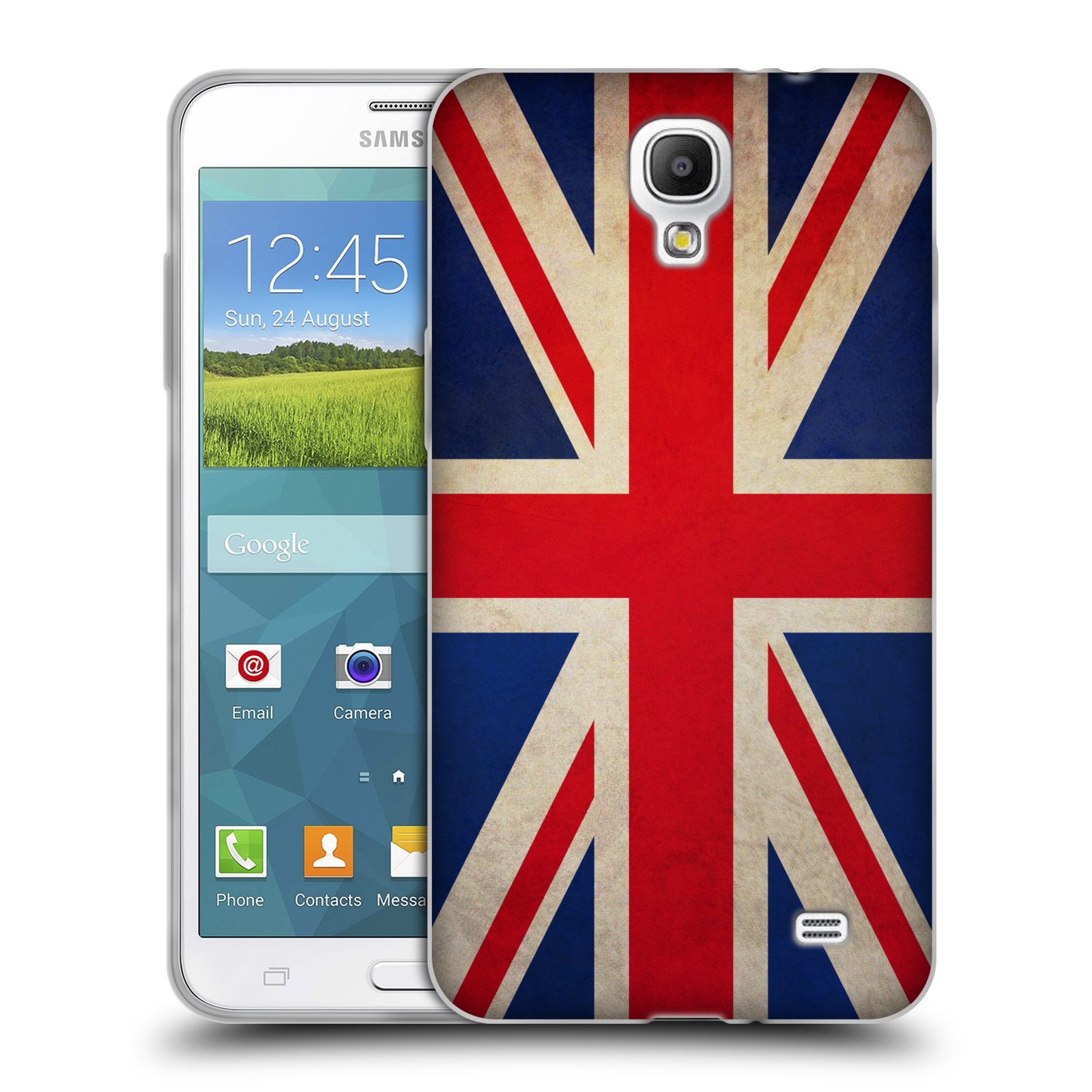 HEAD CASE silikonový obal na mobil Samsung Galaxy Mega 2 vzor VINTAGE VLAJKY VELKÁ BRITÁNIE