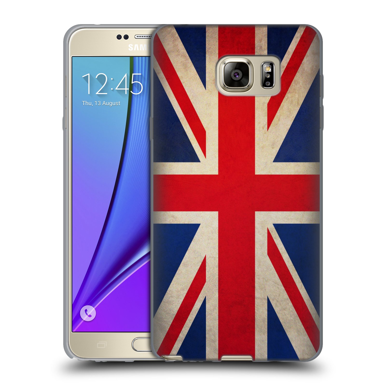 HEAD CASE silikonový obal na mobil Samsung Galaxy Note 5 (N920) vzor VINTAGE VLAJKY VELKÁ BRITÁNIE