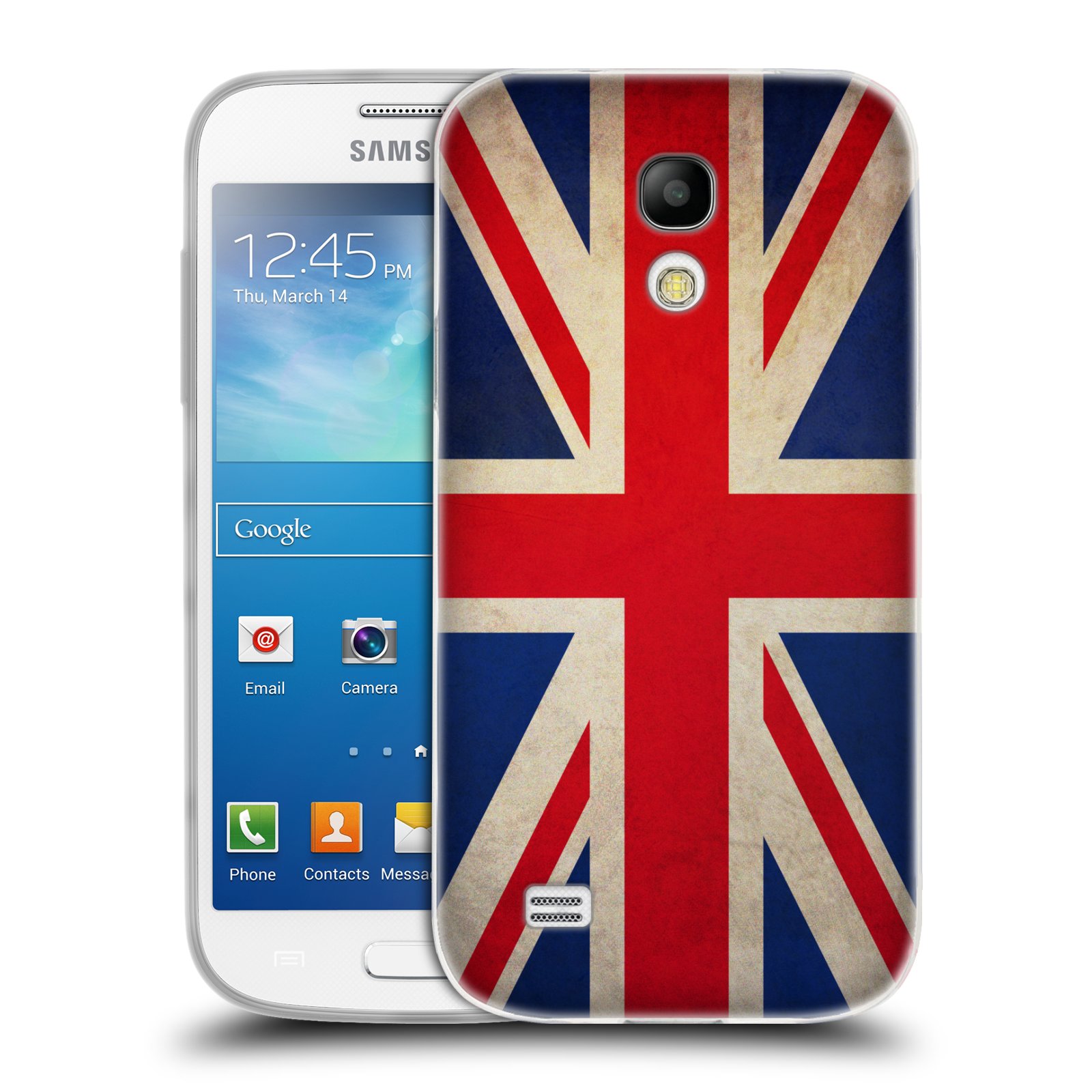 HEAD CASE silikonový obal na mobil Samsung Galaxy S4 MINI vzor VINTAGE VLAJKY VELKÁ BRITÁNIE