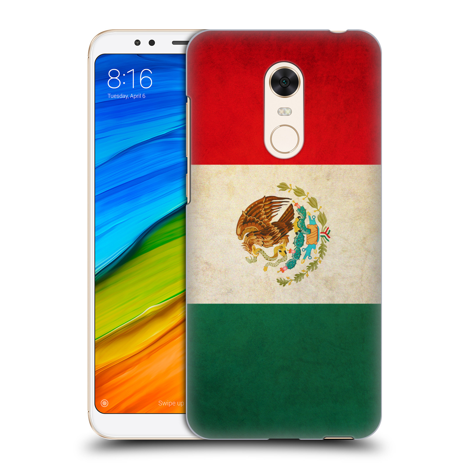 HEAD CASE plastový obal na mobil Xiaomi Redmi 5 PLUS vzor VINTAGE VLAJKY MEXIKO