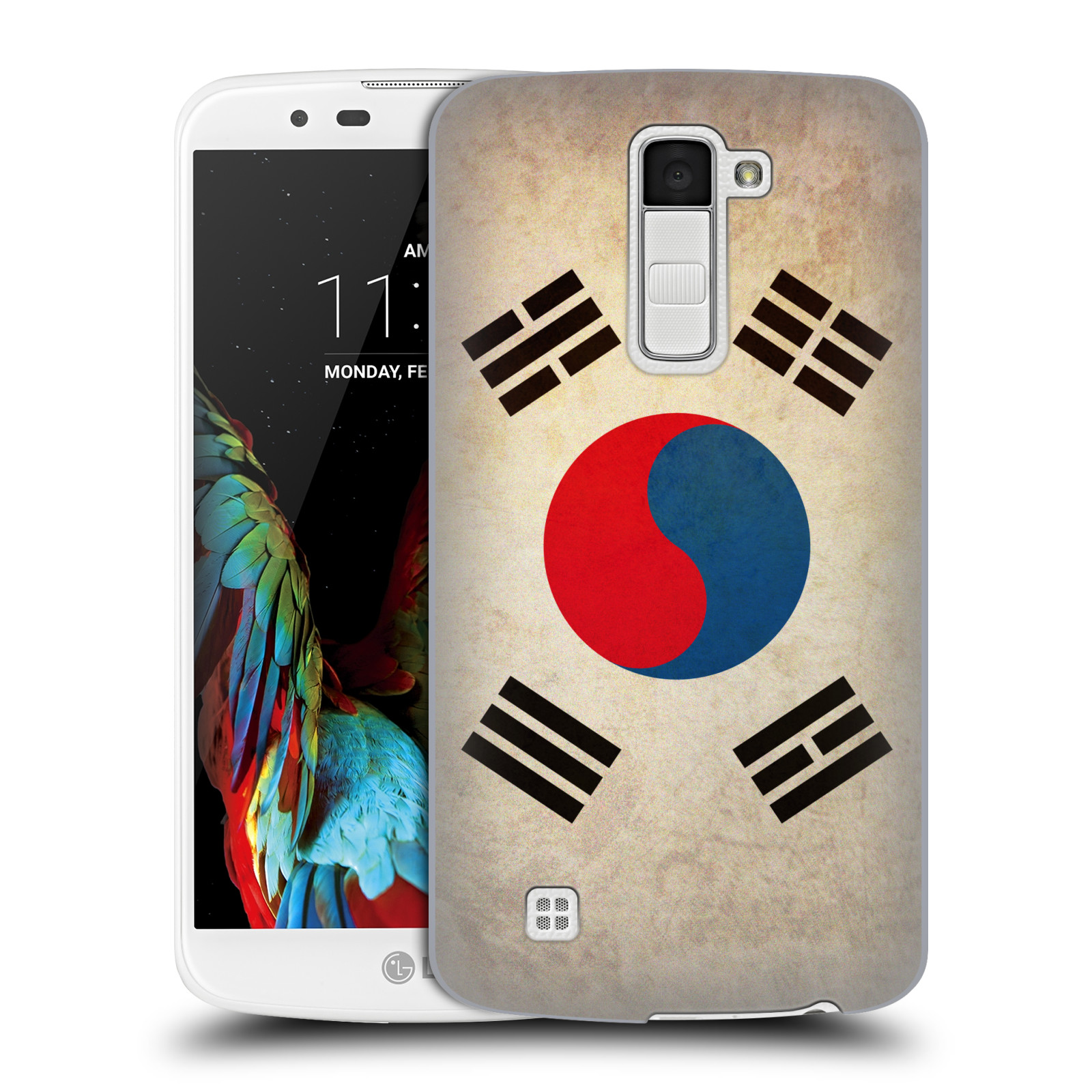 HEAD CASE plastový obal na mobil LG K10 vzor VINTAGE VLAJKY JIŽNÍ KOREA