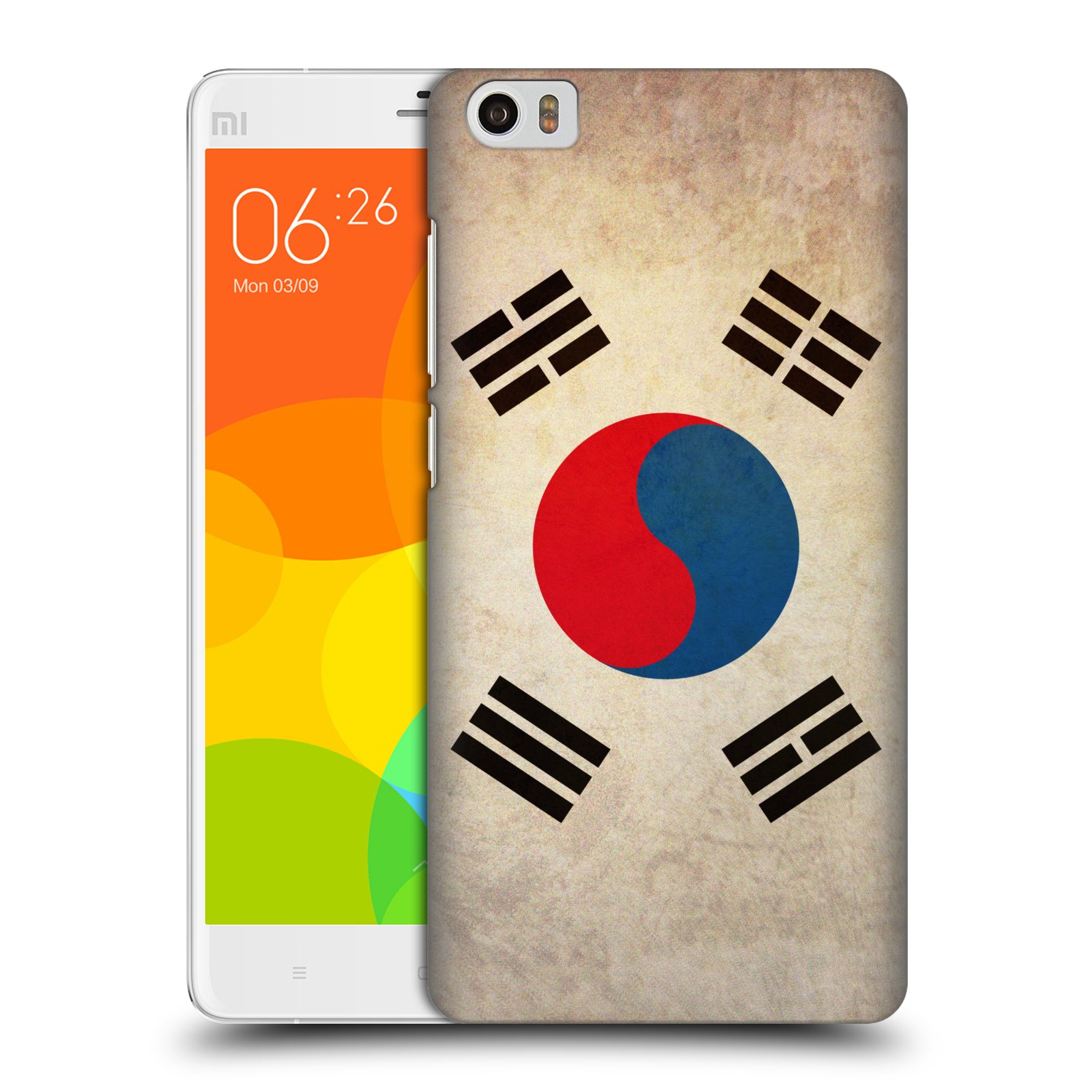 HEAD CASE pevný plastový obal na mobil XIAOMI Mi Note vzor VINTAGE VLAJKY JIŽNÍ KOREA