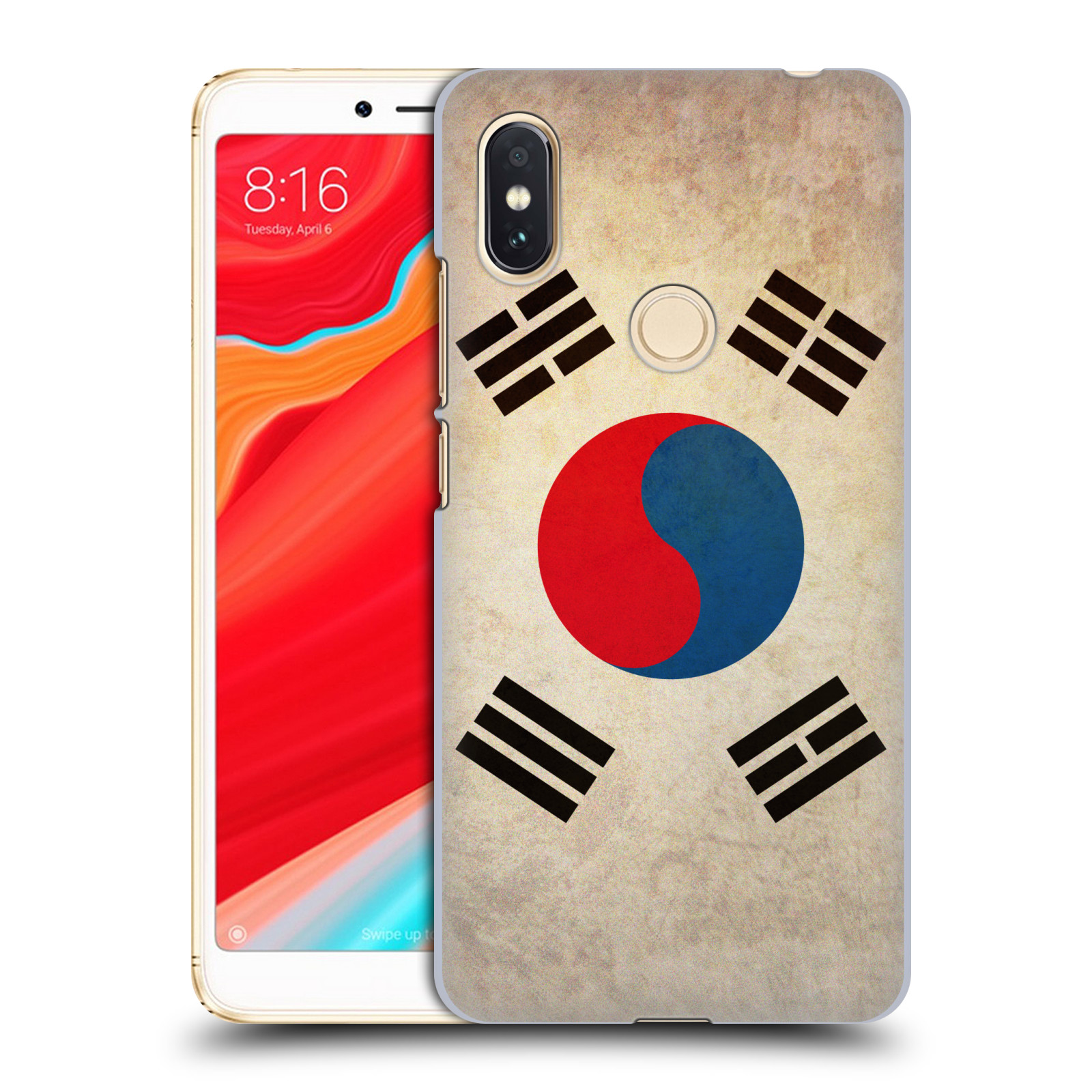 HEAD CASE plastový obal na mobil Xiaomi Redmi S2 vzor VINTAGE VLAJKY JIŽNÍ KOREA